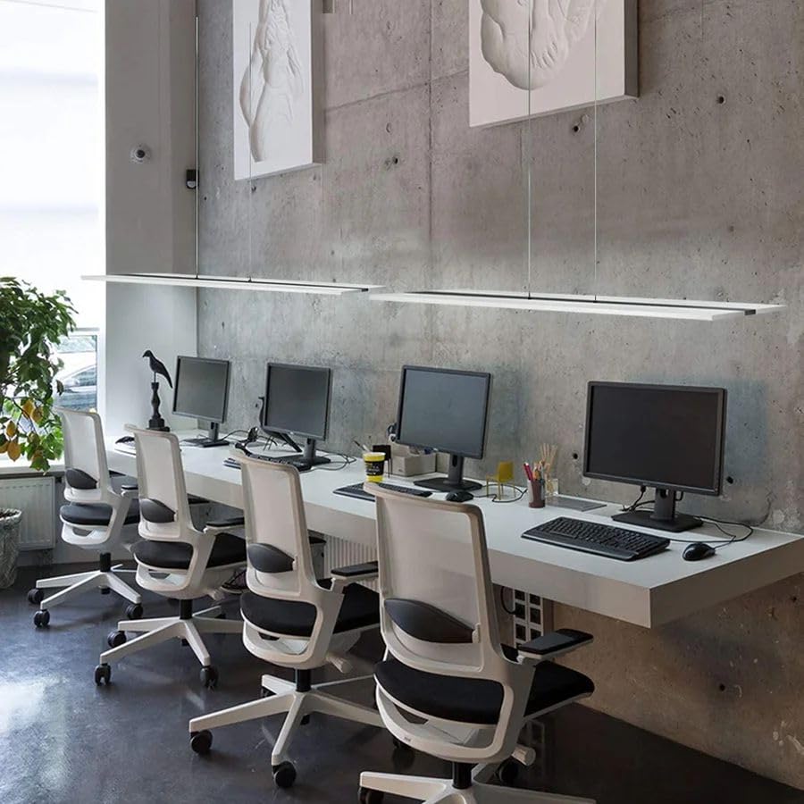 ZMH LED Pendelleuchte Esstisch H?ngeleuchte - Modern Esstischlampe Dimmbar mit Fernbedienung H?ngelampe Acryl Panel Pendellampe Esszimmer K¨¹chenlampe H?ngend f¨¹r B¨¹ro K¨¹che Wohnzimmer Restaurant