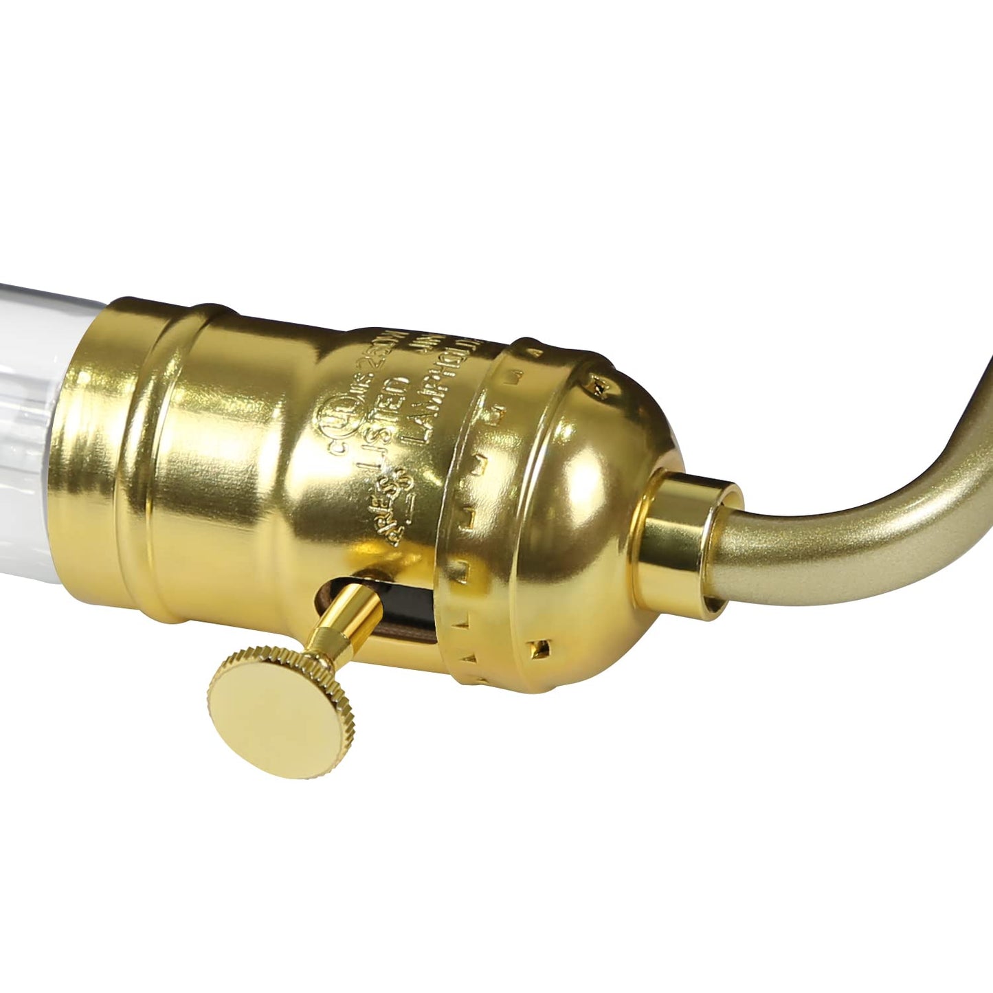 ZMH Vintage Tischlampe Holztischlampe - Industrielle Nachttischlampe mit Schalter Retro Design Nachtlampe Steampunk Antik Metall F¨¹r Wohnzimmer Schlafzimmer Bett B¨¹ro Hotel(ohne Leuchtmittel)
