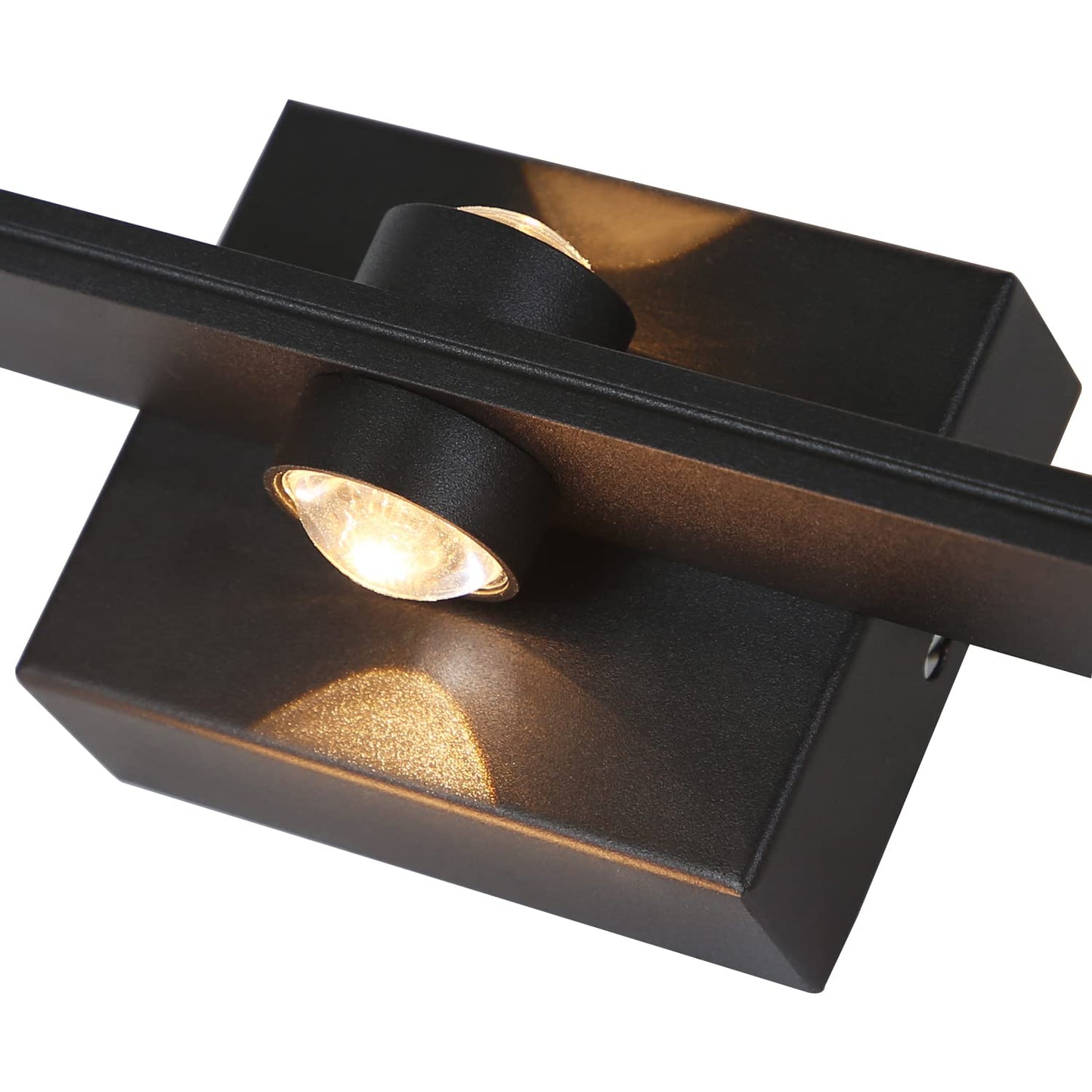 ZMH LED Wandleuchte innen schwarz Wandlampe - 7W Modern Treppenhaus Wandbeleuchtung 3000K Warmwei? Up Down Spotlich Wohnzimmer Wandlicht Flurlampe aus Metall Wanddeko f¨¹r Schlafzimmer Kinderzimmer