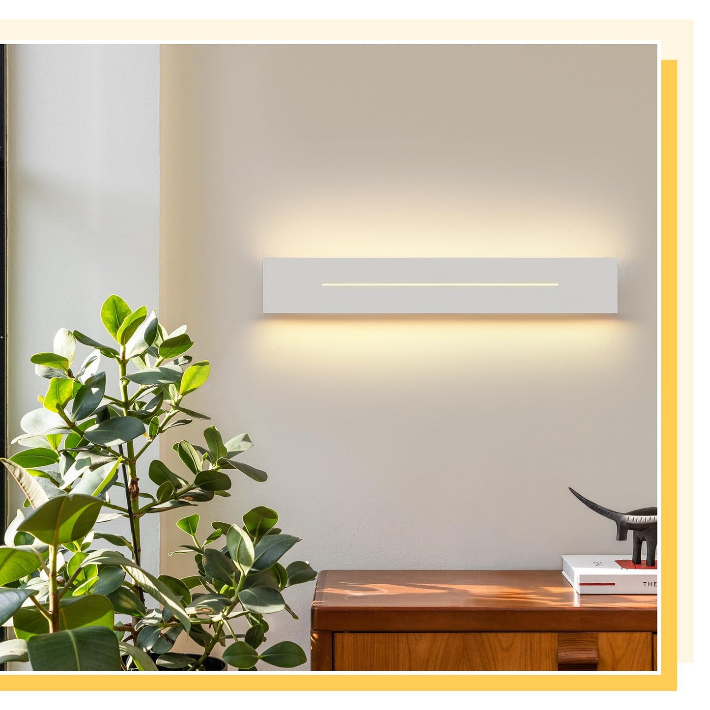ZMH Wandleuchte Innen Wandlampe LED- 30CM Modern Flurlampe Wohnzimmerlampe Warmwei? Schlafzimmer Treppenhauslampe Wei? 8W Wandbeleuchtung f¨¹r Flur Treppenhaus Wohnzimmer Schlafzimmer