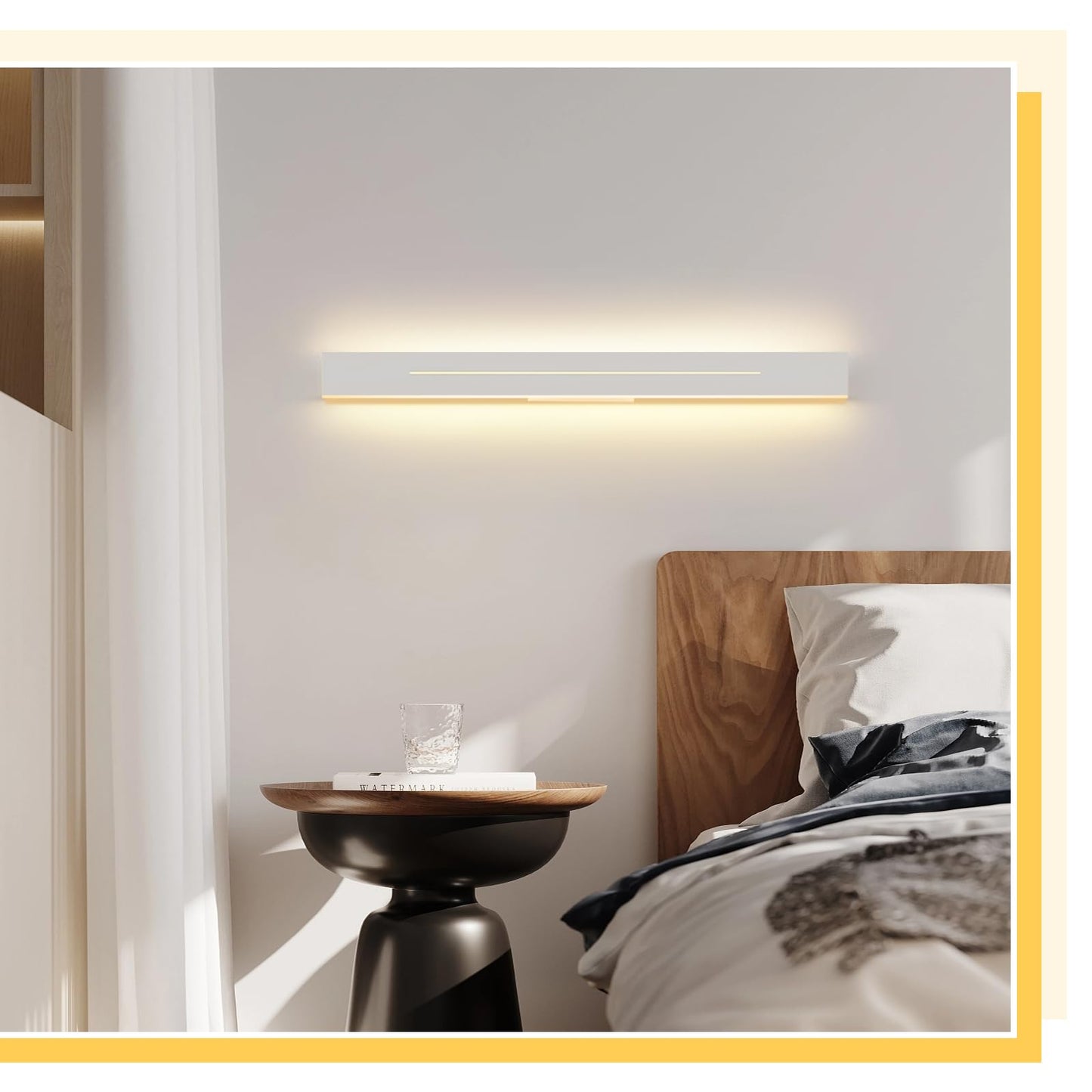 ZMH Wandlampe led Wandleuchte innen - 60CM Up Down Wohnzimmerlampe Flur 3000K Warmwei? Modern 31W Flurlampe Wei? Bettlampe Wandbeleuchtung f¡§1r Treppenhaus Wohnzimmer Schlafzimmer Kinderzimmer