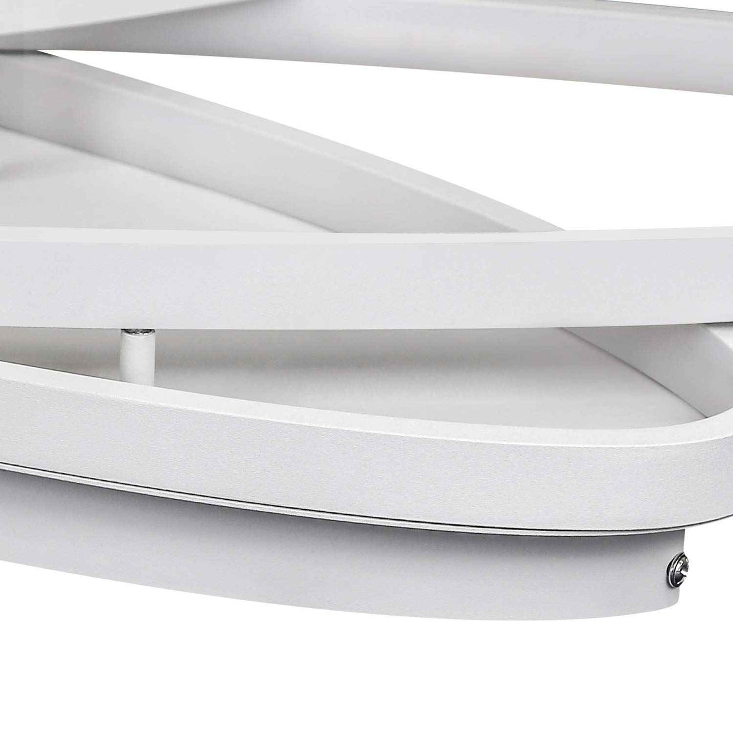 ZMH Deckenlampe LED Deckenleuchte Wohnzimmer - 76W Wohnzimmerlampe 2 Ring Dimmbar mit Fernbedienung Schlafzimmerlampe Modern Design Schlafzimmer Deckenbeleuchtung K¨¹chenlampe Wei? f¨¹r K¨¹che B¨¹ro Flur