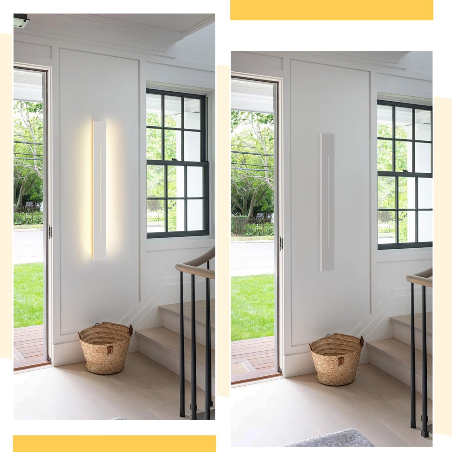 ZMH Wandlampe led Wandleuchte innen - 60CM Up Down Wohnzimmerlampe Flur 3000K Warmwei? Modern 31W Flurlampe Wei? Bettlampe Wandbeleuchtung f¡§1r Treppenhaus Wohnzimmer Schlafzimmer Kinderzimmer