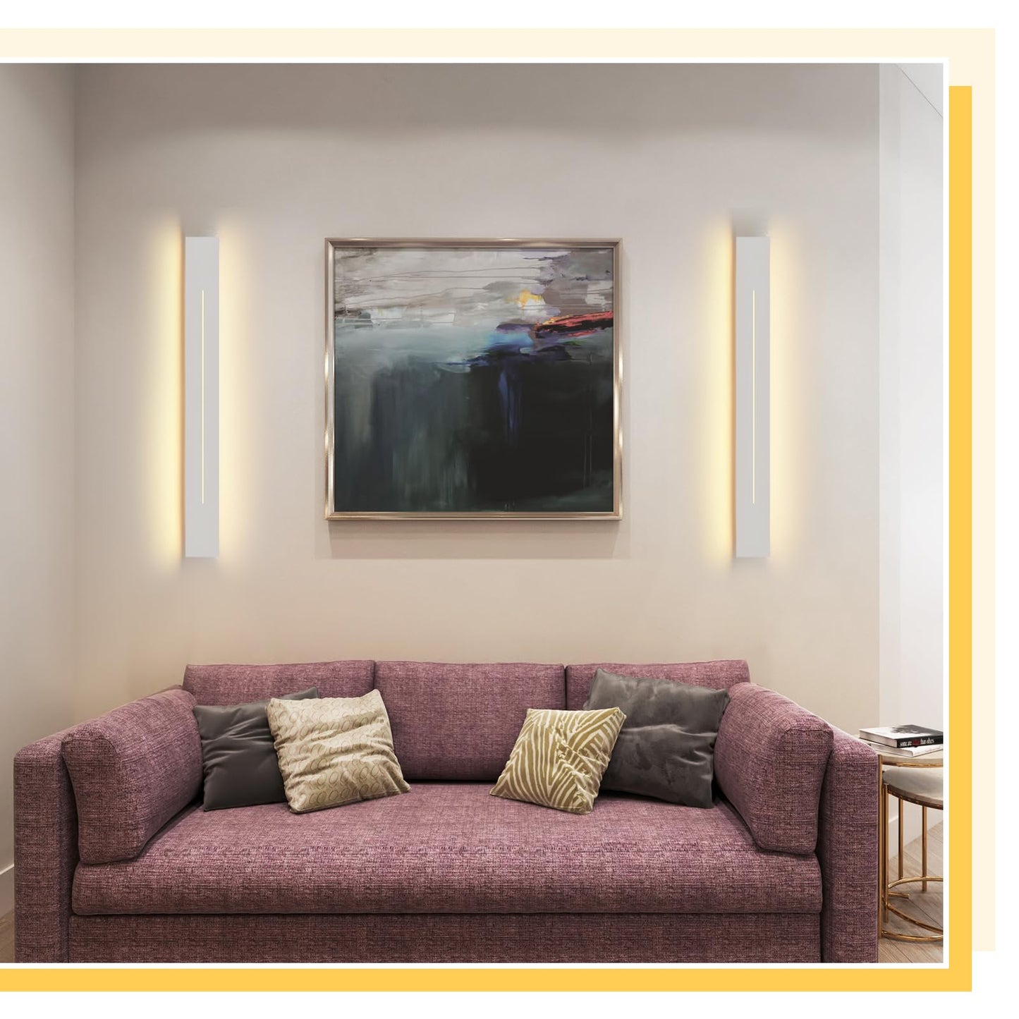 ZMH Wandlampe led Wandleuchte innen - 60CM Up Down Wohnzimmerlampe Flur 3000K Warmwei? Modern 31W Flurlampe Wei? Bettlampe Wandbeleuchtung f¡§1r Treppenhaus Wohnzimmer Schlafzimmer Kinderzimmer