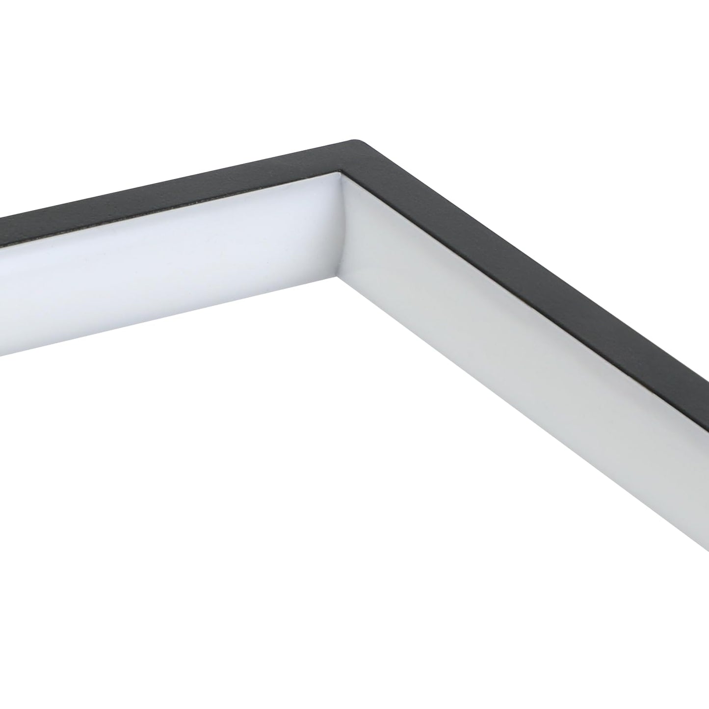 ZMH LED Deckenleuchte Wohnzimmer Deckenlampe Schwarz - Modern 72W 80CM Wohnzimmerlampe Dimmbar mit Fernbedienung Schlafzimmerlampe Rechteck Metall-Design f¨¹r Schlafzimmer Kinderzimmer k¨¹chen