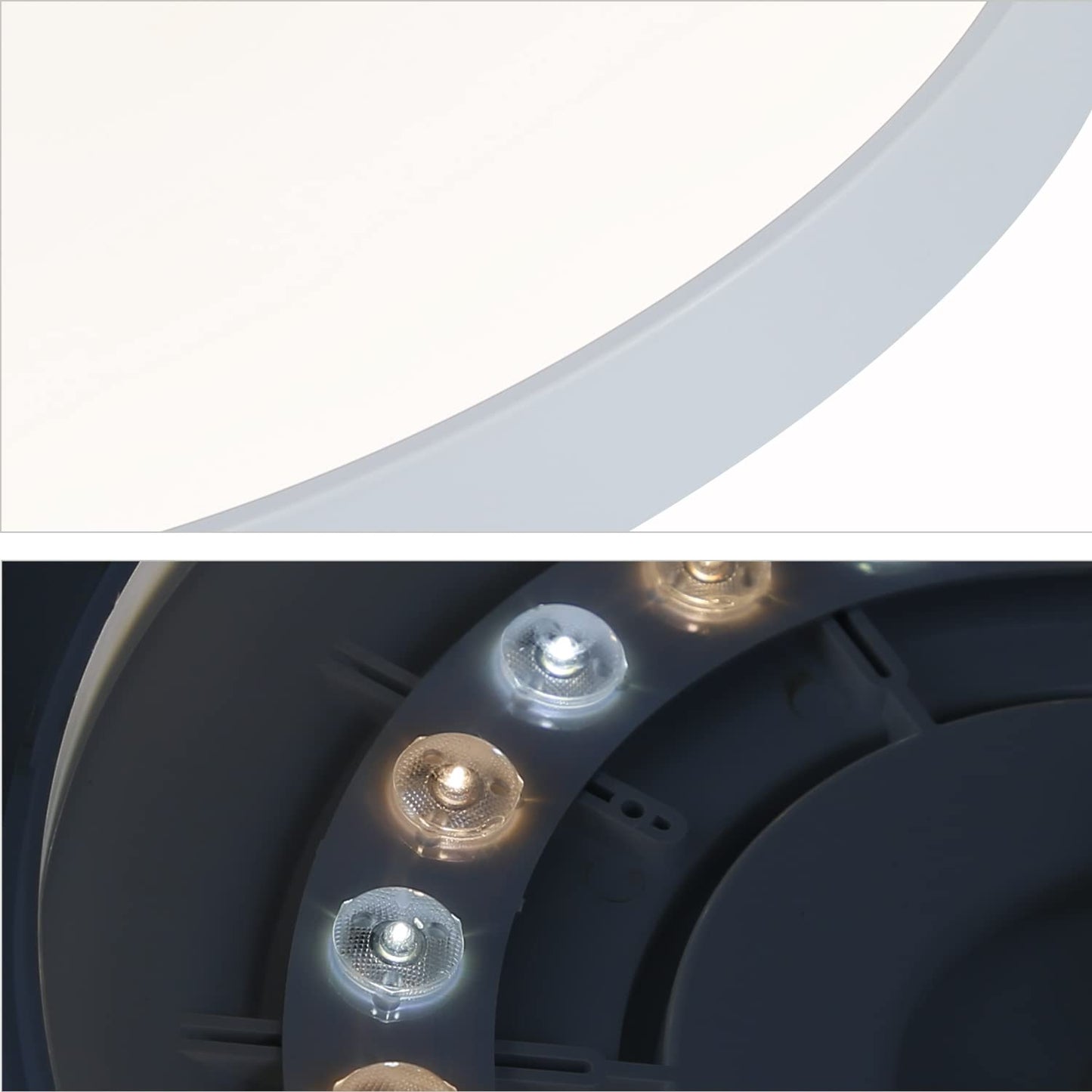 ZMH LED Deckenleuchte Flach Deckenlampe - Badezimmerlampe IP44 Wasserdicht K¨¹chenlampe Rund ?28cm Modern 17W Wei? Flurlampe f¨¹r K¨¹che Wohnzimmer Bad Schlafzimmer Flur Balkon B¨¹ro Eingang Keller