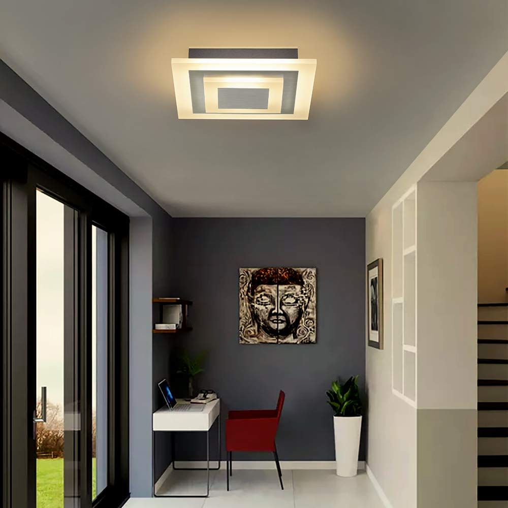 ZMH LED Deckenleuchte Wohnzimmer Deckenlampe: 30CM Wohnzimmerlampe Dimmbar K¨¹chenlampe 23W Modern Acryl Schlafzimmerlampe mit Fernbedienung f¨¹r Schlafzimmer B¨¹ro K¨¹che