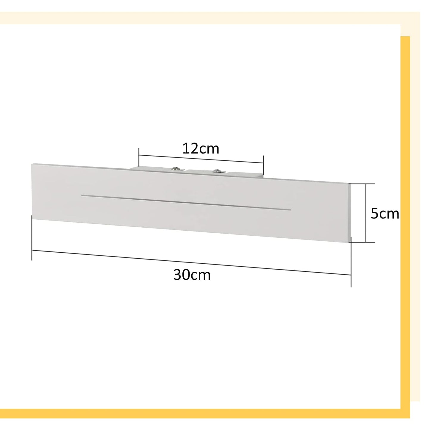 ZMH Wandleuchte Innen Wandlampe LED- 30CM Modern Flurlampe Wohnzimmerlampe Warmwei? Schlafzimmer Treppenhauslampe Wei? 8W Wandbeleuchtung f¨¹r Flur Treppenhaus Wohnzimmer Schlafzimmer