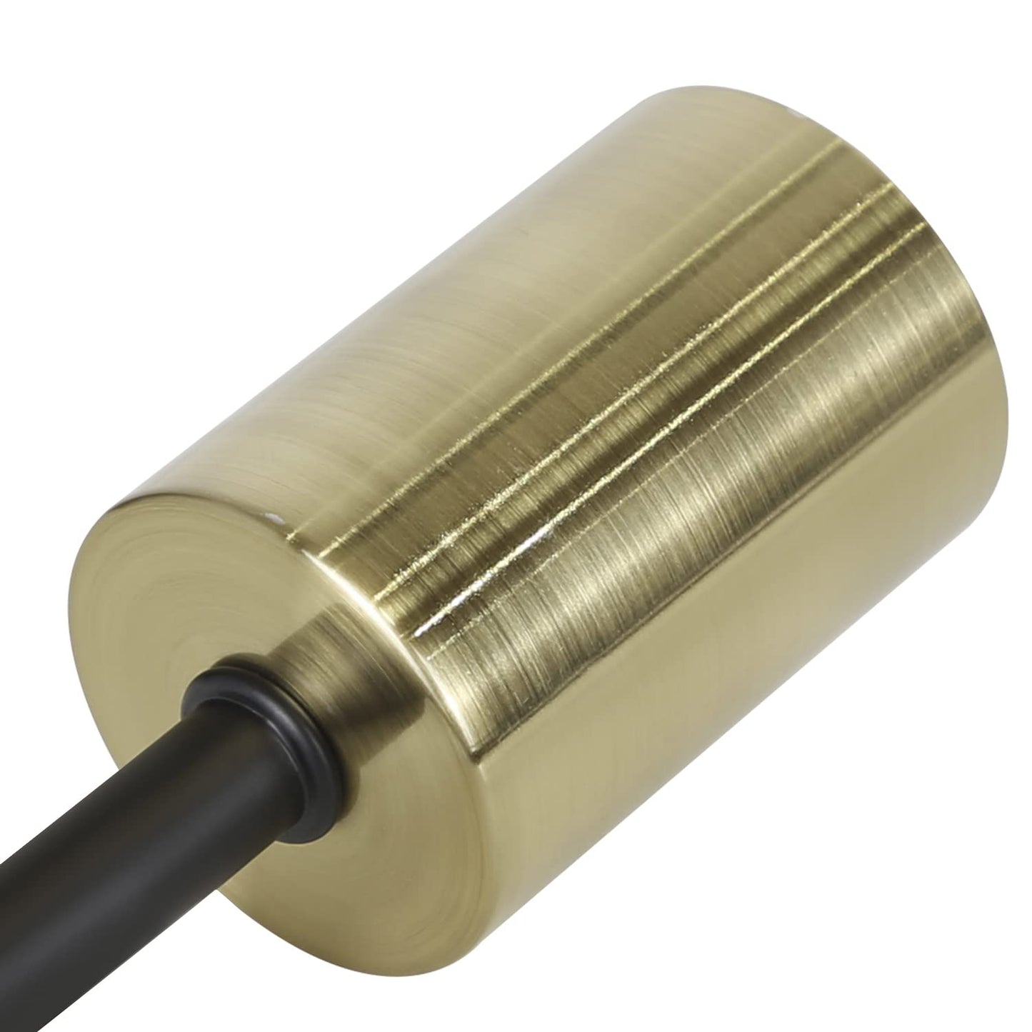 ZMH Stehlampe Wohnzimmer Vintage Standleuchte Schwarz Gold mit Fu?schalter Industrial Metall Stehleuchte Design Wohnzimmerlampe f¨¹r Schlafzimmer B¨¹ro (Ohne Leuchtmittel)