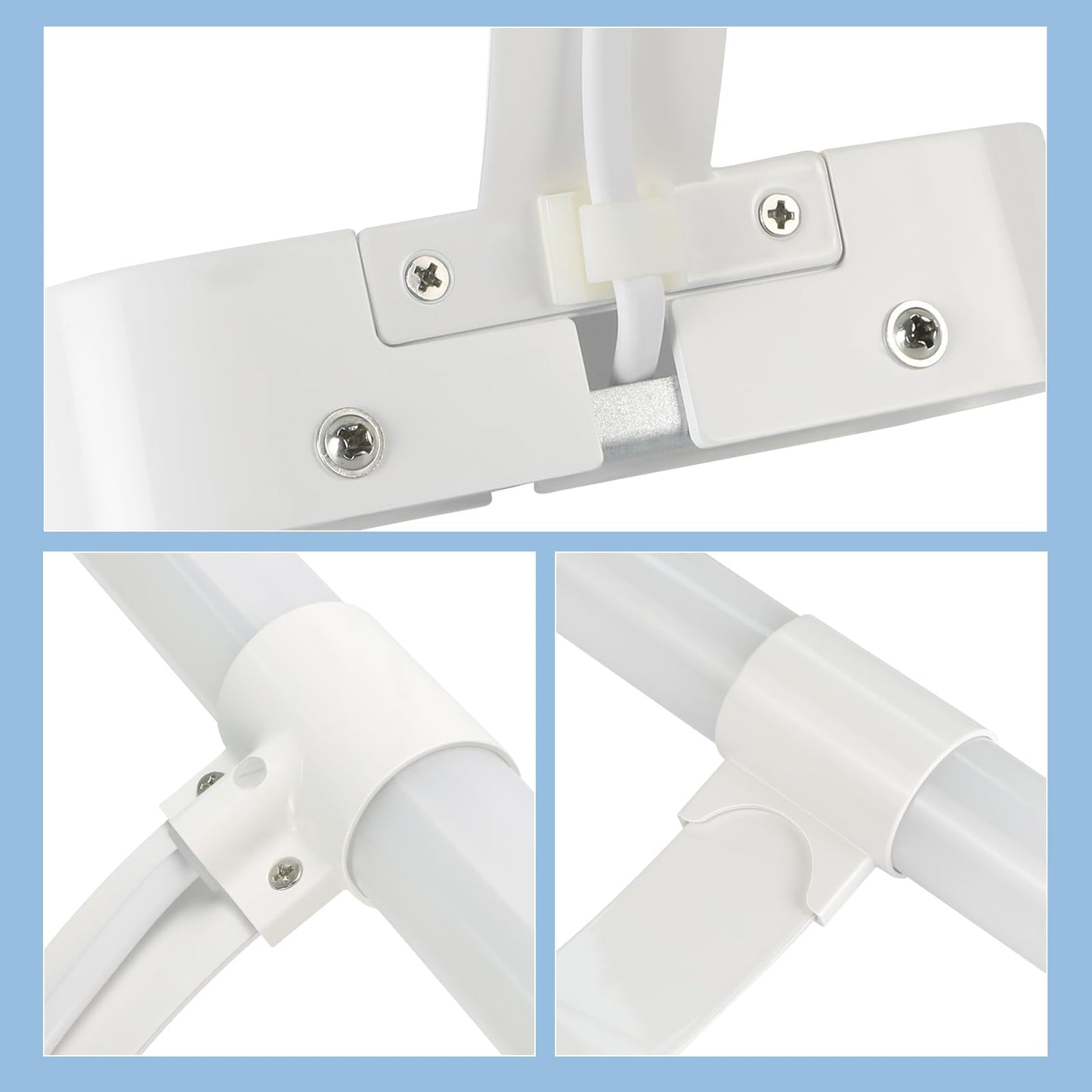 ZMH LED Spiegelleuchte Bad 40CM - Spiegellampe Badezimmer 6W Badleuchte Wand Wasserdicht IP44 Wandlampe Modern Neutralwei? 4000K Badlampe Wei? Wandleuchte f¨¹r Keller K¨¹che Badschrank