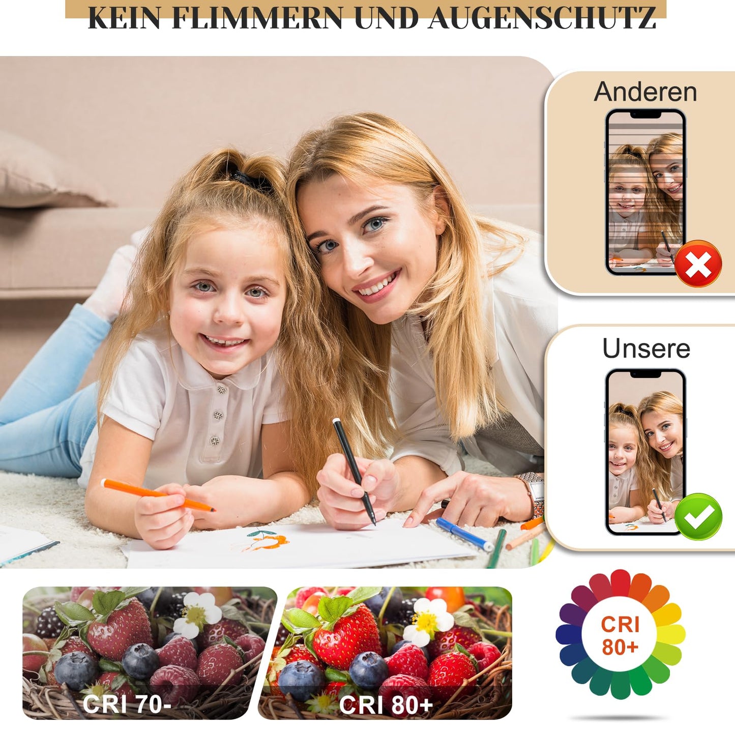 ZMH Deckenlampe LED Deckenleuchte Schwarz - Dimmbar Wohnzimmerlampe 80cm Wohnzimmer 78W Modern Schlafzimmerlampe Schlafzimmer mit Fernbedienung Design Deckenbeleuchtung Gro? f¨¹r Esszimmer B¨¹ro K¨¹che