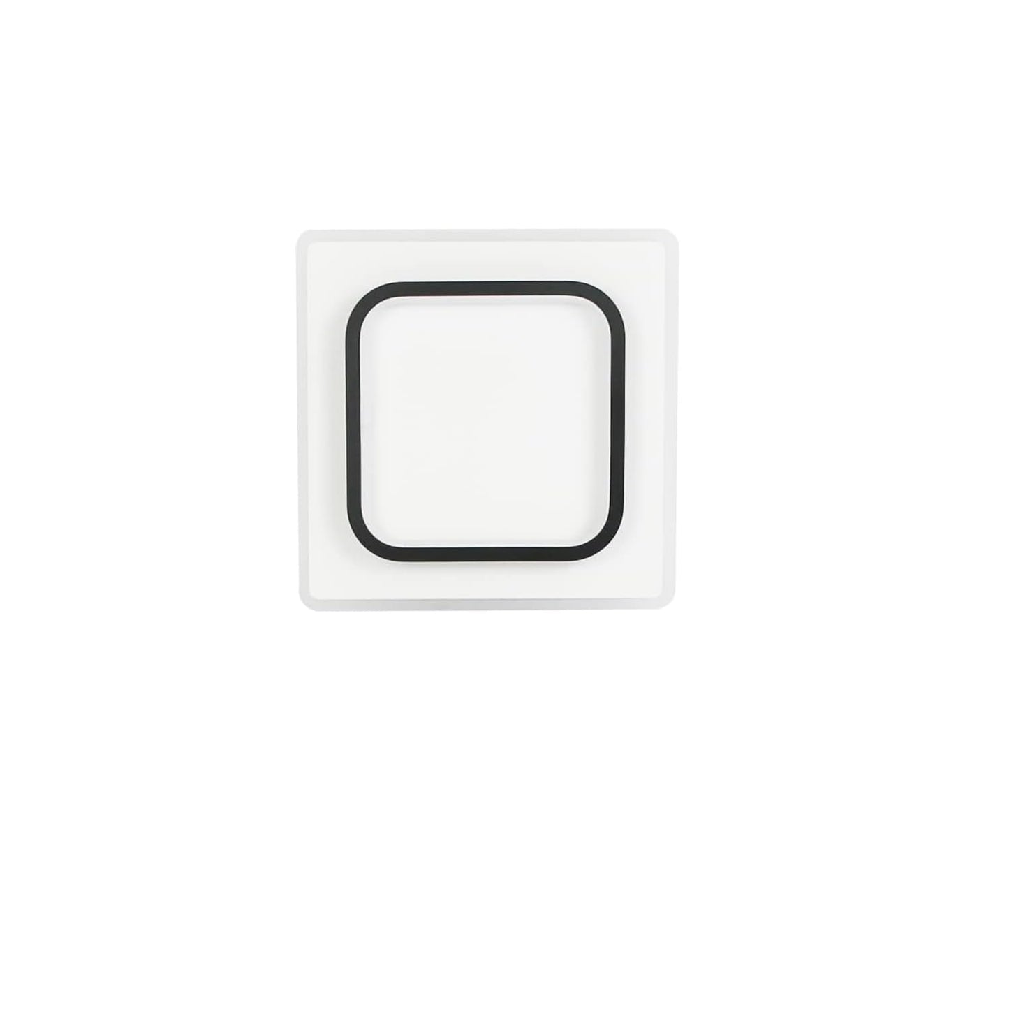 ZMH LED Deckenlampe Schlafzimmer Modern Deckenleuchte - Warmwei? Flurlampe Schwarz Schlafzimmerlampe 16W Acryl Wohnzimmerlampe Klein Design K¨¹chenlampe f¨¹r Flur Wohnzimmer Kinderzimmer K¨¹che