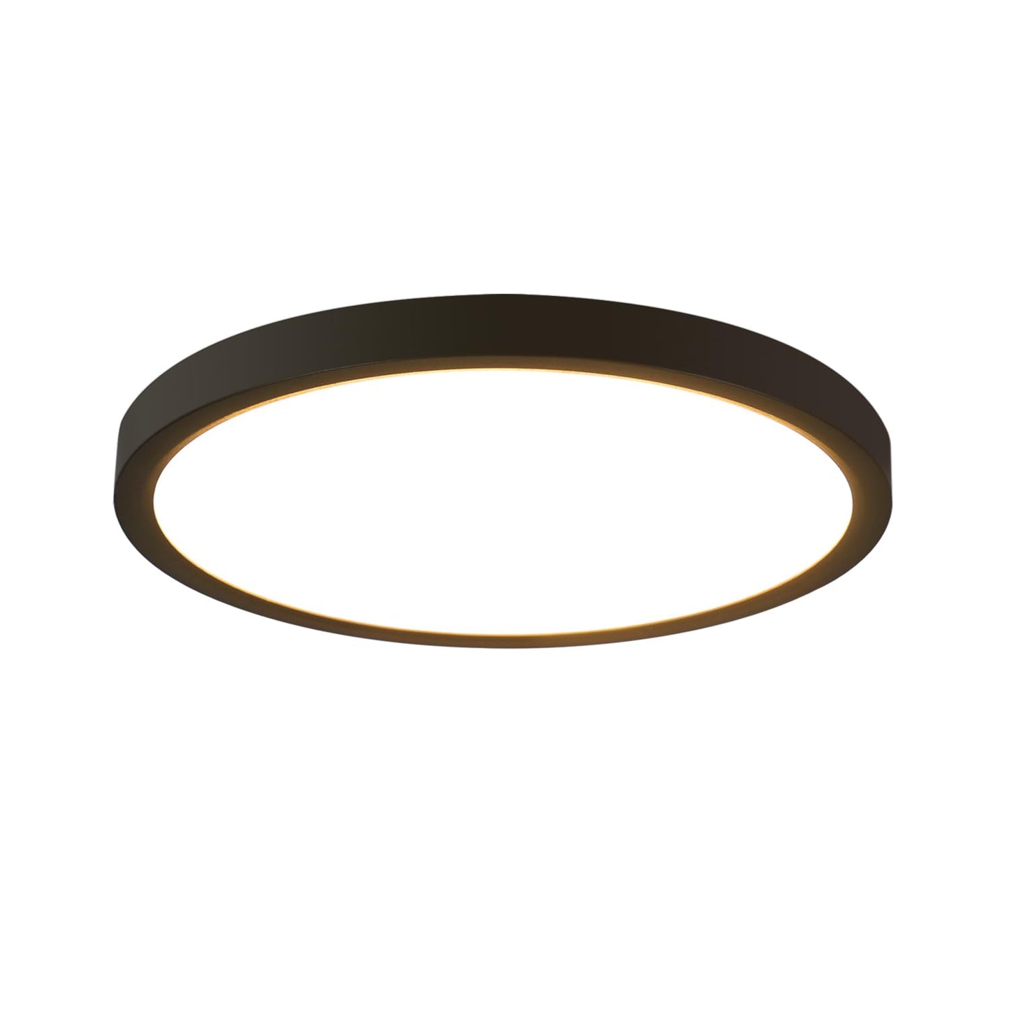 ZMH Deckenlampe LED Deckenleuchte Flach - K¨¹chenlampe Schwarz 8W Badezimmerlampe Rund K¨¹che Deckenbeleuchtung 3000K Schlafzimmerlampe Klein Badlampe IP44 Flurlampe ?17cm f¨¹r Schlafzimmer Bad Flur