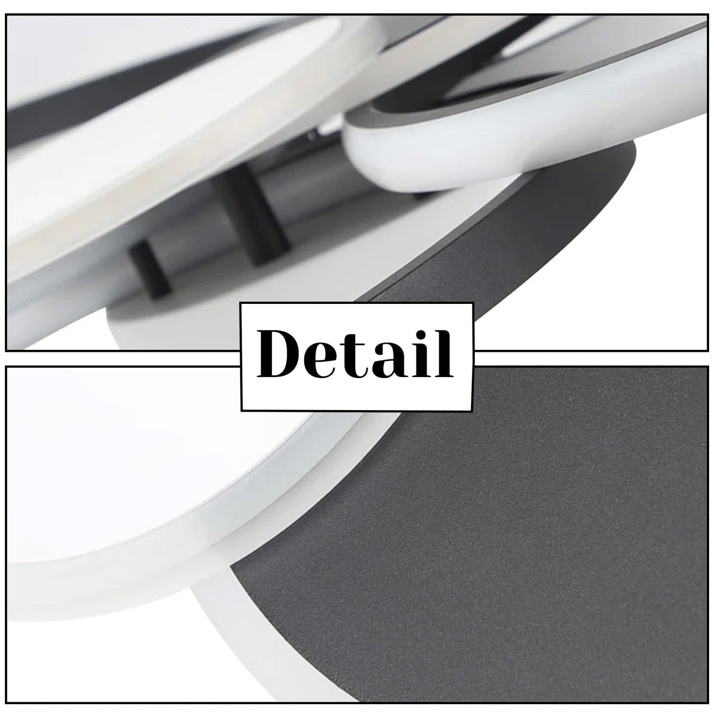 ZMH Deckenlampe LED Deckenleuchte Wohnzimmer - Modern Gro? Wohnzimmerlampe 94CM Dimmbar Schlafzimmerlampe Ring Design 72W Deckenbeleuchtung mit Fernbedienung f¨¹r Schlafzimmer B¨¹ro Hotel K¨¹che