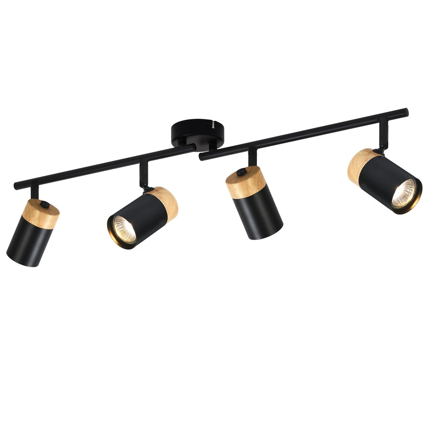 ZMH chte- Deckenlampe 4 Flammig GU10 LED Schwenkbar 330¡ã Spotleuchte f¨¹r Wohnzimmer Schlafzimmer K¨¹che kinderzimmer Ohne Leuchtmittel