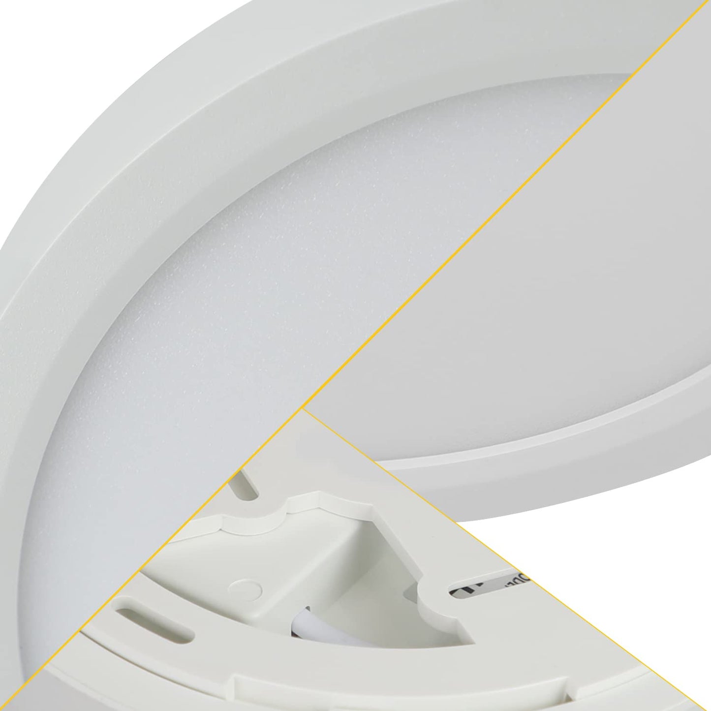ZMH Deckenlampe LED Deckenleuchte Flach - 3ER Badlampe 15W Warmwei? ?22cm Badezimmer Deckenbeleuchtung Schlafzimmerlampe IP44 Wasserdicht Badezimmerlampe Rund Flurlampe f¨¹r Bad Schlafzimmer K¨¹che