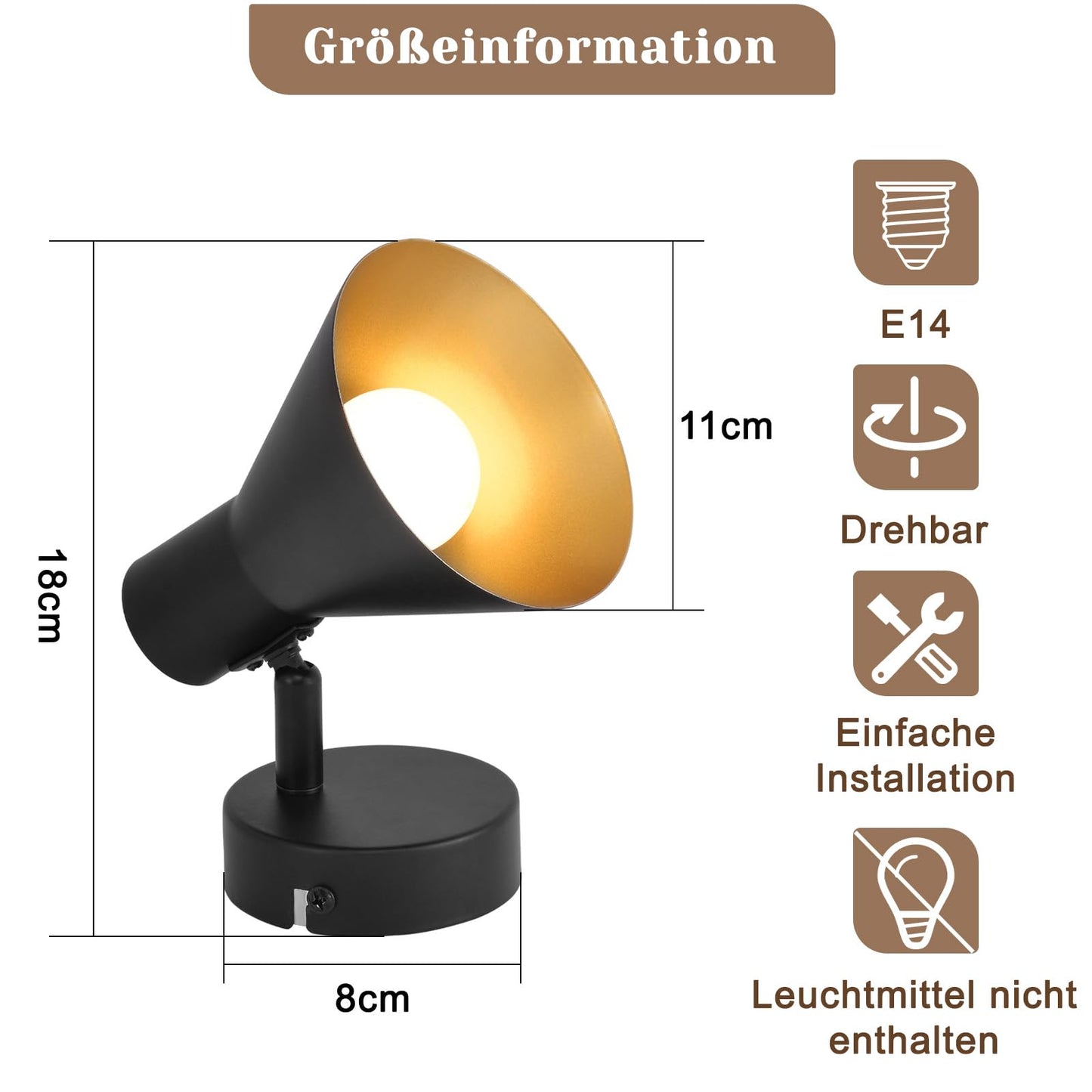 ZMH Deckenlampe K¨¹che Deckenstrahler Schwarz: 1 Flammig Deckenleuchte Flur E14 Vintage K¨¹chenlampe Schwenkbar 330¡ã Industrial Flurlampe Retro Strahler Deckenspot Metall f¨¹r Schlafzimmer Ankleidezimmer