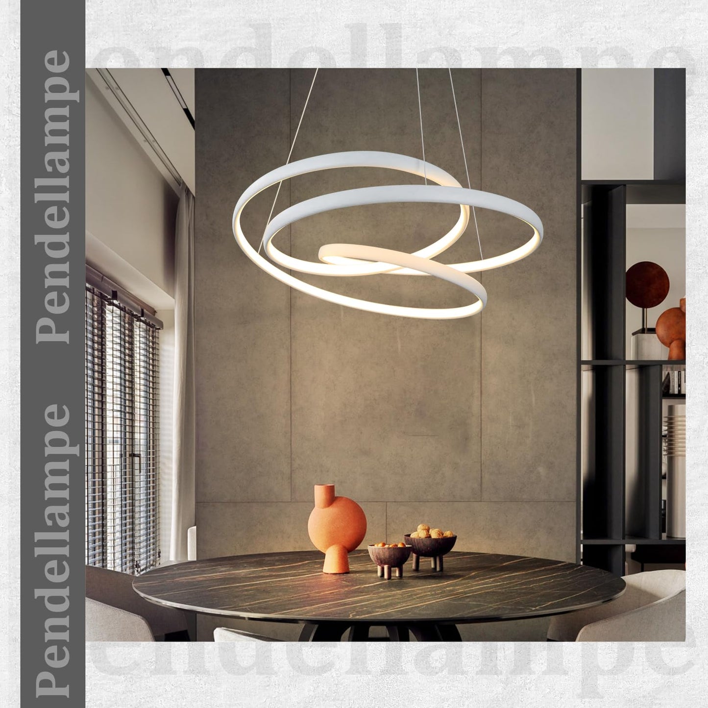 ZMH H?ngelampe LED Pendelleuchte Esstisch - H?ngeleuchte Dimmbar 55W Esstischlampe 50CM Esszimmerlampe Modern Pendellampe mit Fernbedienung Wohnzimmerlampe H?ngend f¨¹r Wohnzimmer Schlafzimmer K¨¹che