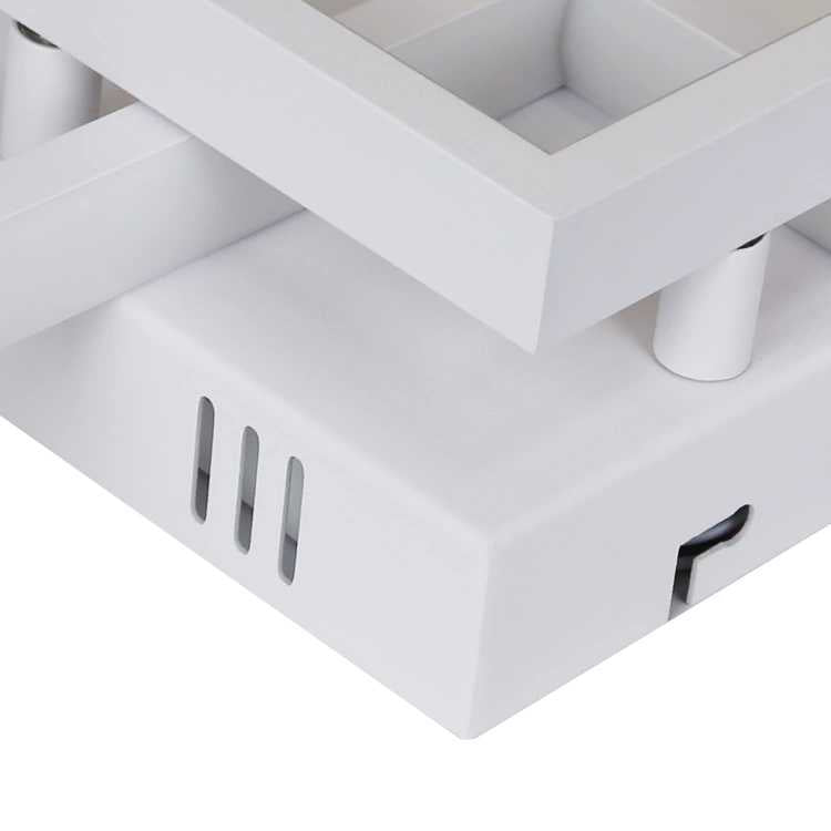 ZMH Deckenlampe LED Deckenleuchte Dimmbar mit Fernbedienung 40W Schlafzimmer Wei? Wohnzimmerlampe aus Metall Modern Design Schlafzimmerlampe