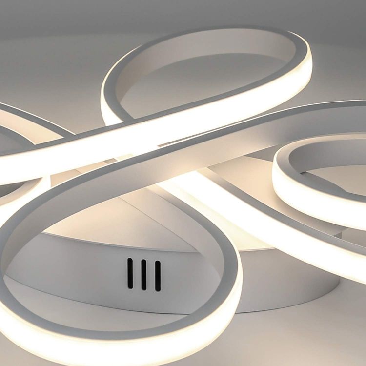 ZMH Deckenlampe LED Deckenleuchte Wohnzimmer - 65W Dimmbar mit Fernbedienung Wohnzimmerlampe Modern Design Schlafzimmerlampe Deckenbeleuchtung f¨¹r Schlafzimmer Arbeitszimmer K¨¹che Kinderzimmer