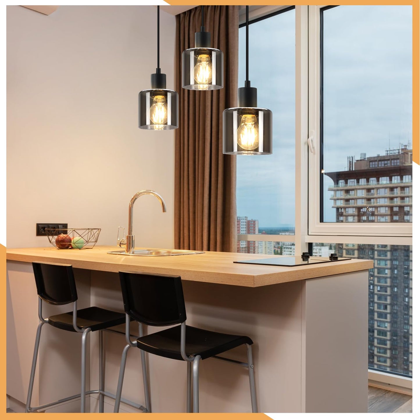 ZMH Pendelleuchte Esstisch H?ngelampe Schwarz - Esstischlampe H?ngend E27 H?ngeleuchte Vintage 3 Flammig Esszimmerlampe Industrial Pendellampe Retro f¨¹r Wohnzimmer Hotel B¨¹ro (ohne Leuchtmittel)