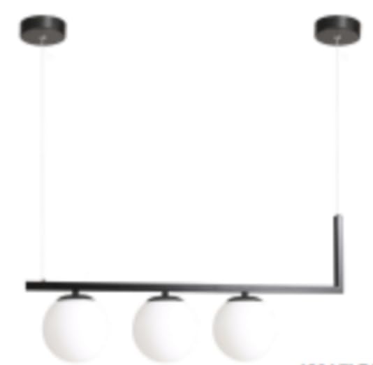 ZMH Pendelleuchte E27 Esszimmerlampe Glaskugel - Pendellampe 3 Flammig Esstisch Schwarz Esstischlampe Vintage H?ngelampe Metall H?ngeleuchte H?henverstellbar Wohnzimmer Esszimmer Ku?che Flur