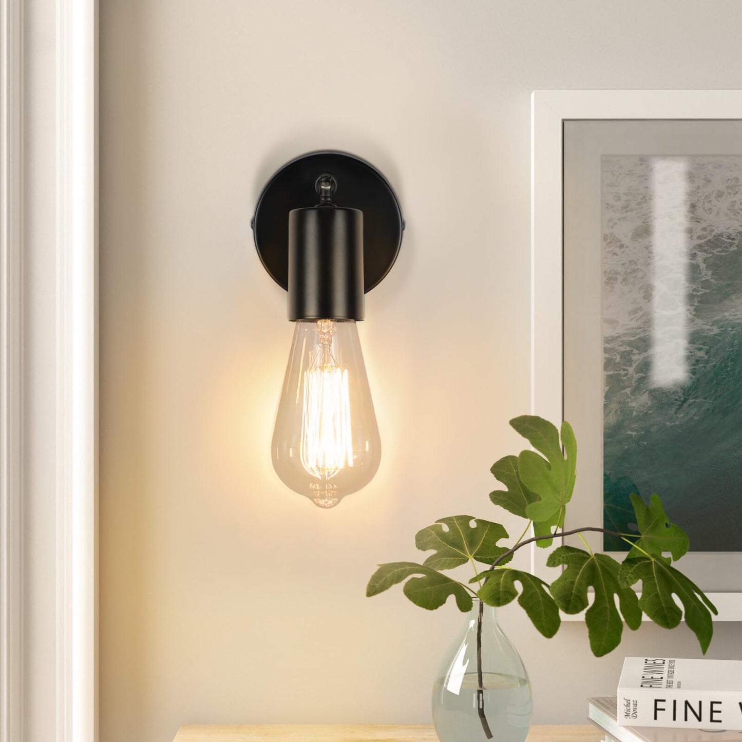 ZMH 2ER Deckenleuchte E27 Deckenlampe Schwarz - Deckenstrahler 1 Flammig Flur Deckenspot Vintage Wandstrahler Schwenkbar 330¡ã MAX.40W K¨¹che lampe f¨¹r Wohnzimmer Schlafzimmer