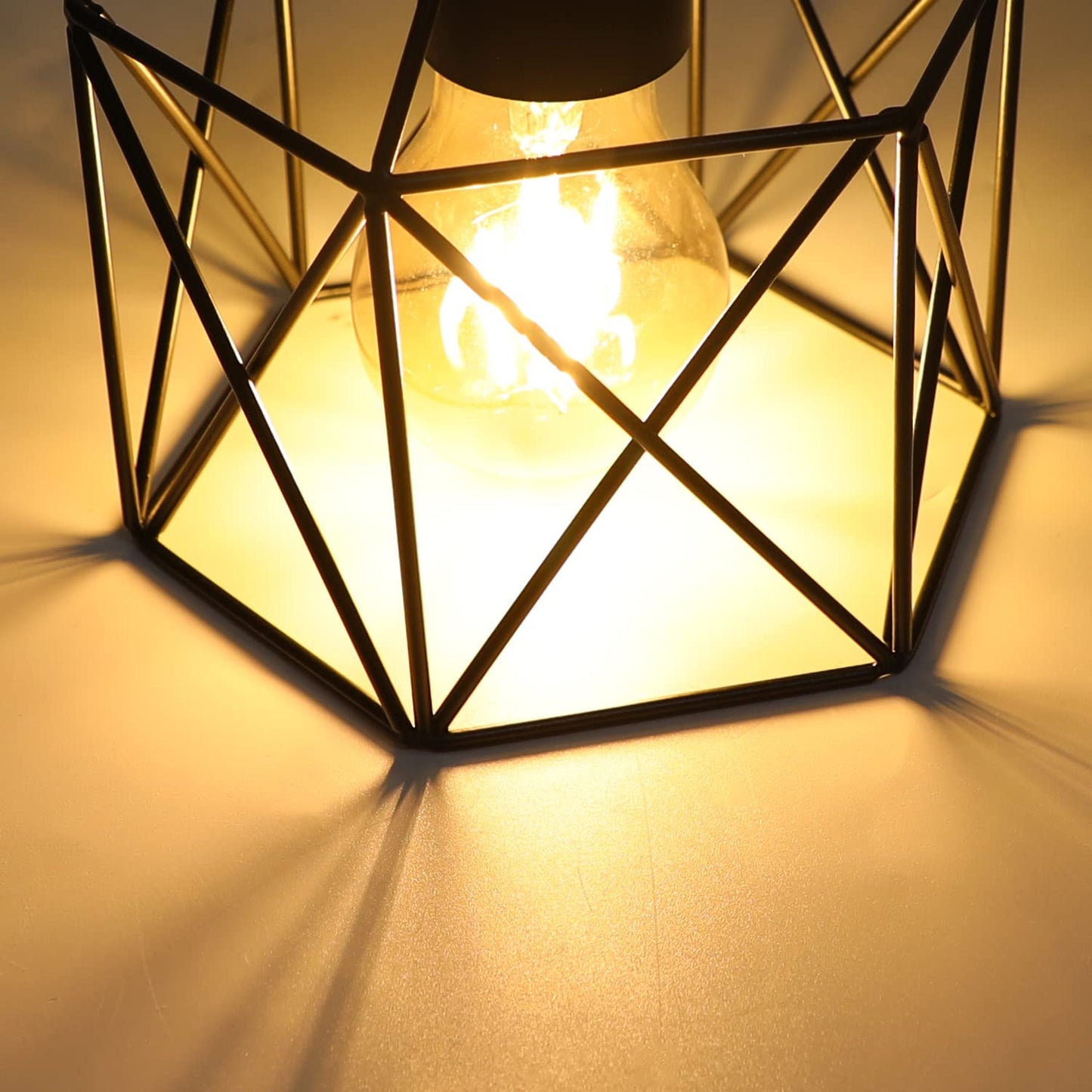 ZMH Deckenlampe 2ER Vintage Deckenleuchte Retro - E27 Flurlampe Retro Schlafzimmerlampe Schwarz Metall Flur Industrial Deckenbeleuchtung f¨¹r Wohnzimmer Treppenhaus Balkon K¨¹che