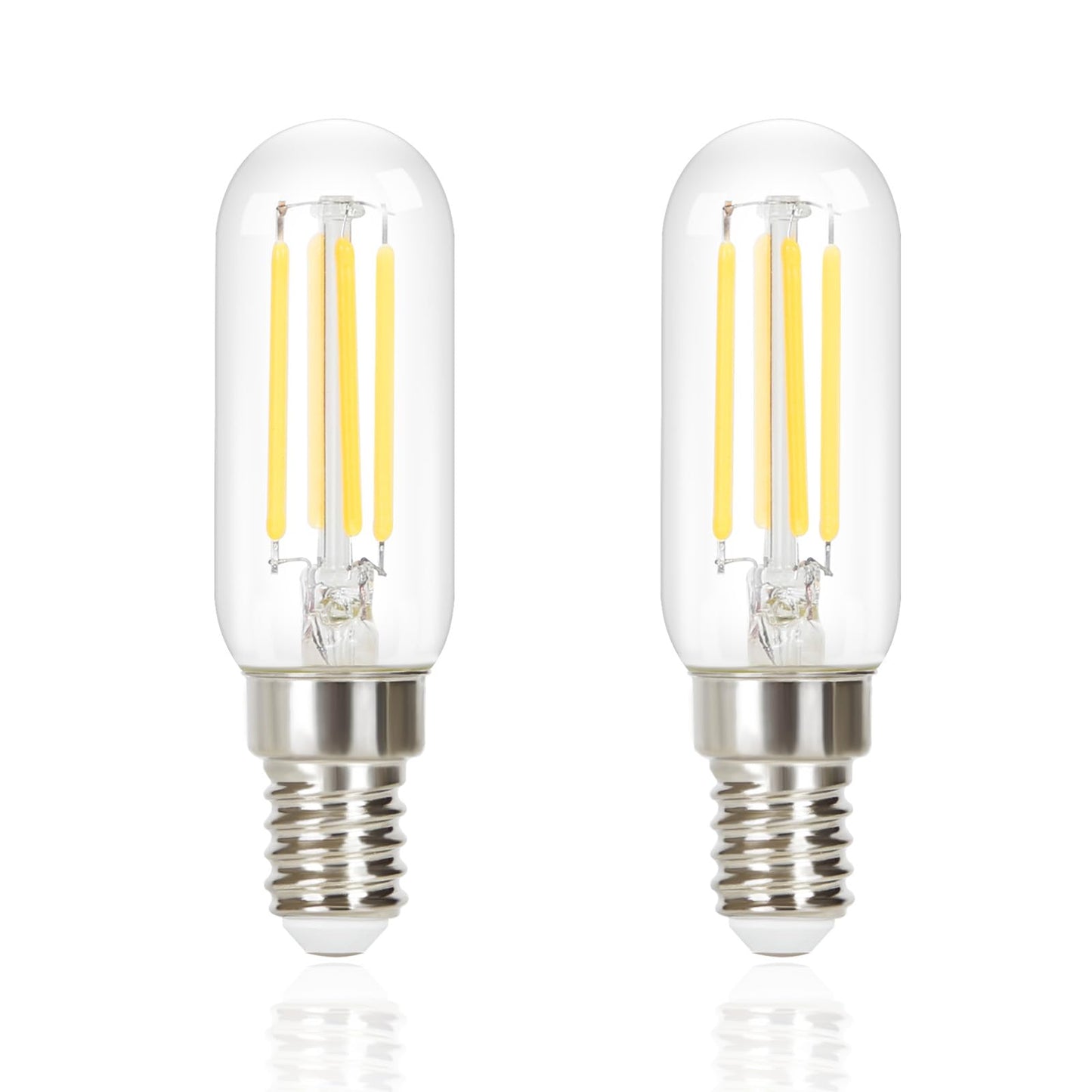 ZMH 2er pack E14 LED Kaltwei? Gl¨¹hbirnen Vintage - T25 LED Leuchtmittel Lampe 6000K Birnen 4W Energiesparlampe Light Bulbs Edison Gl¨¹hlampen Filament Dunstabzugshaube Glas 360¡ã Abstrahlwinkel