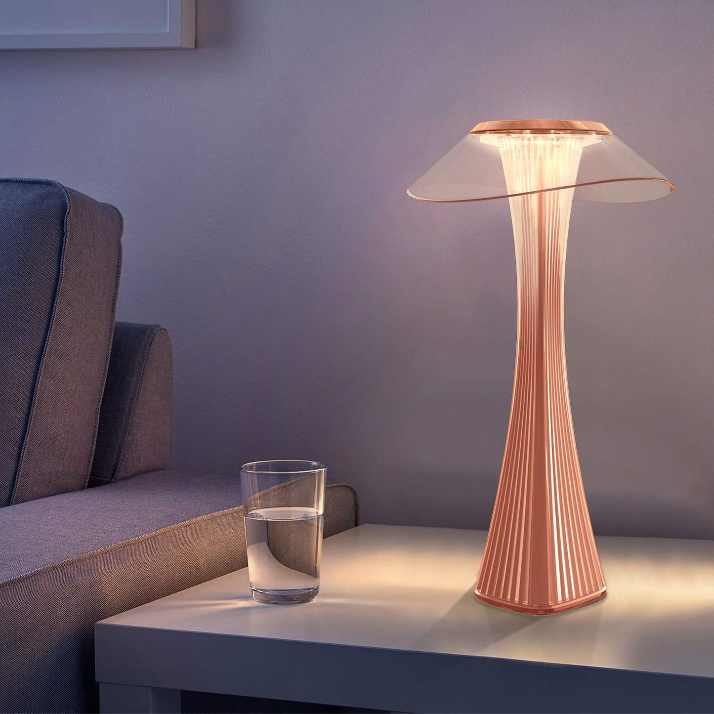 ZMH LED Tischlampe Touch Dimmbar mit Akku Nachttischlampe Innen und Aussen Beleuchtung Tagbare Tischleuchte Aufladen mit USB Schlummerlicht Stimmungslicht Leseleuchte f¨¹r Restaurant Hotel