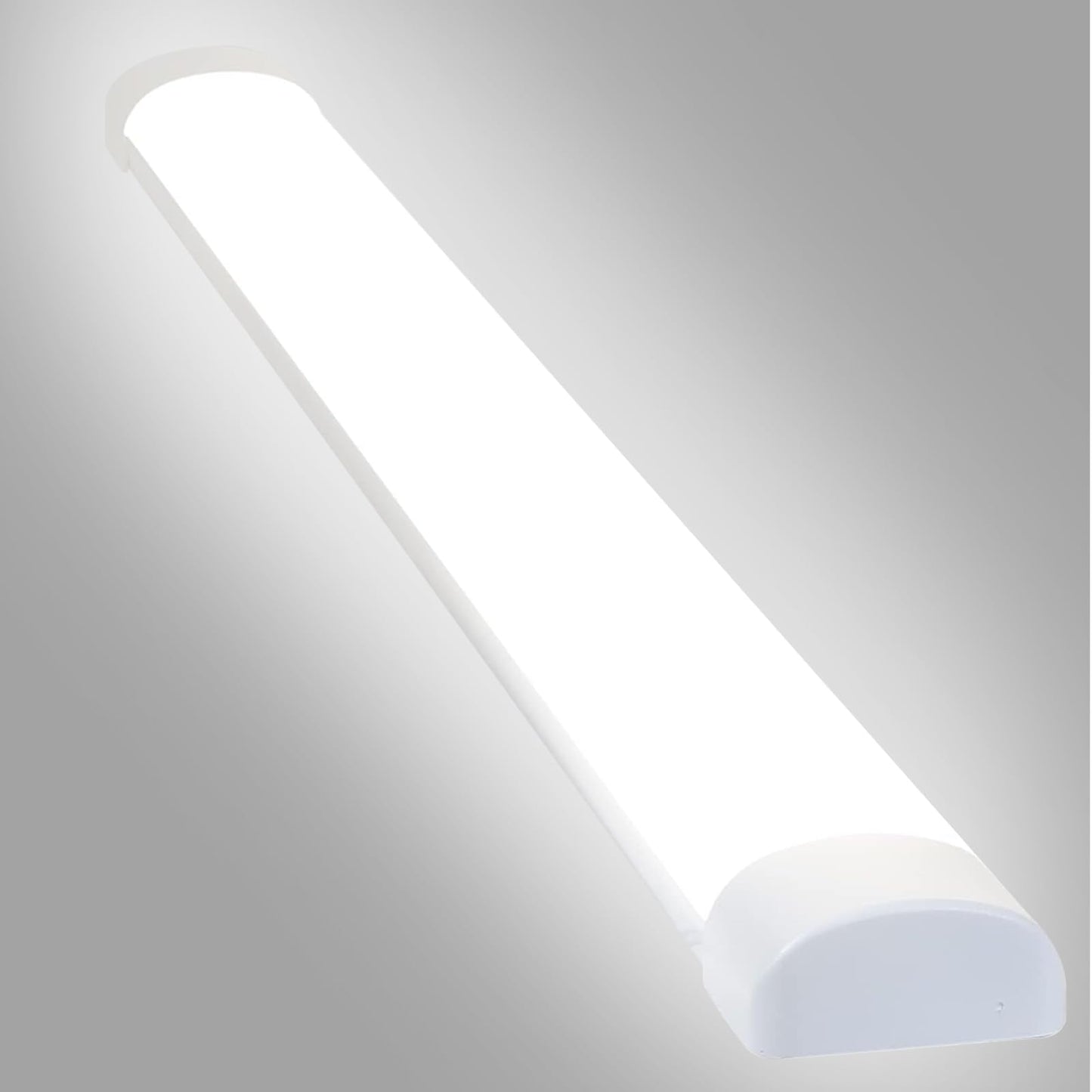 ZMH LED Deckenlampe 90CM Deckenleuchte - 24W Leiste Flach K¨¹chenlampe Feuchtramleuchte R?hre Werkstattlampe 4000K Neturalwei? Kellerlampe 180¡ã Abstrahlwinkel f¨¹r Keller K¨¹che B¨¹ro Garage Warenhaus