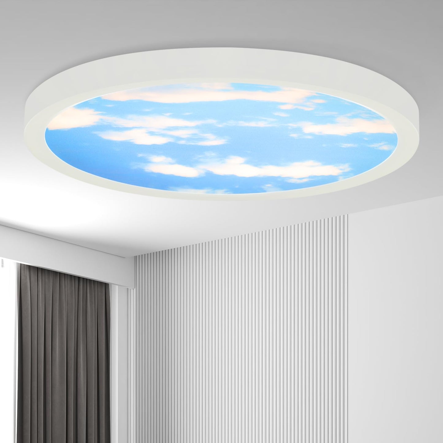 ZMH Deckenlampe LED Deckenleuchte Schlafzimmer - Schlafzimmerlampe Flach ?23cm Badezimmerlampe 4000K Kinderzimmer Badezimmer Deckenbeleuchtung Rund Flurlampe IP44 Badlampe 23W f¨¹r K¨¹che Flur Bad