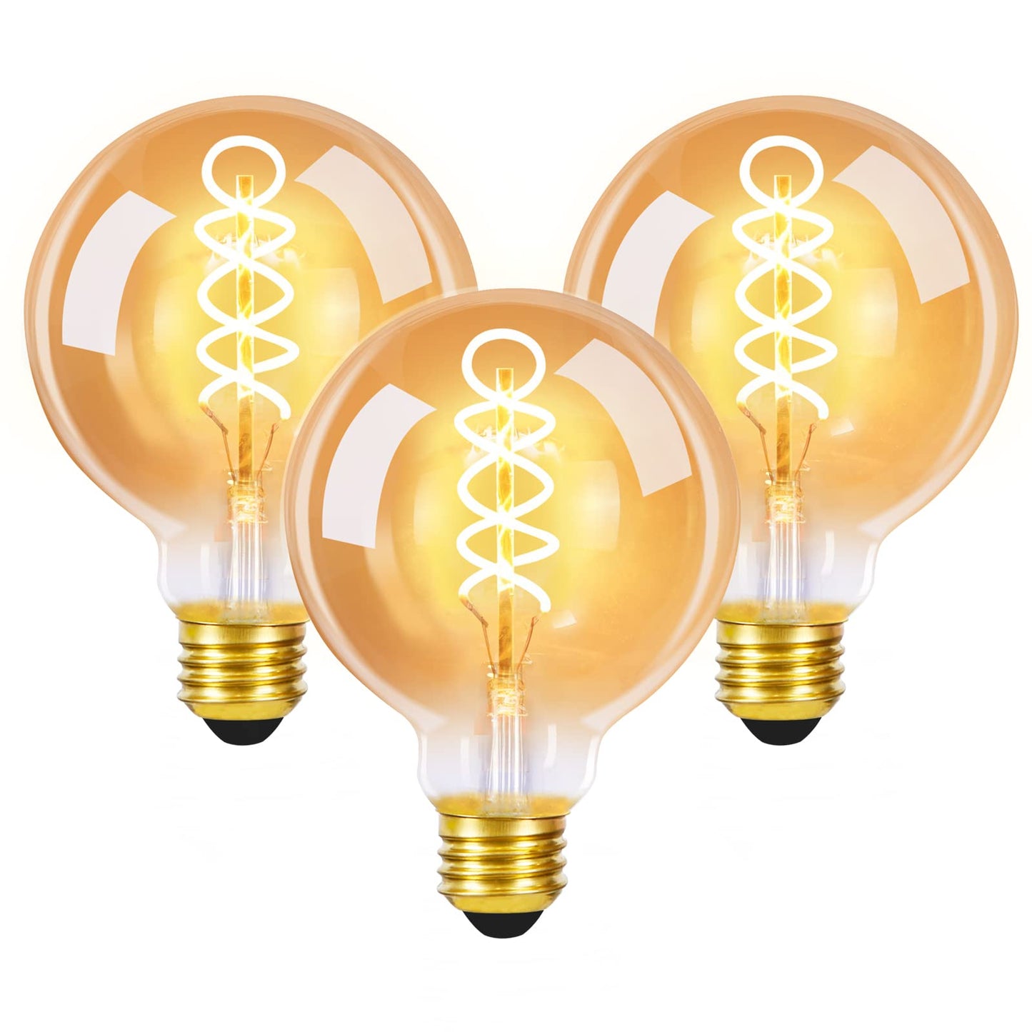 ZMH LED Gl¨¹hbirne E27 Vintage Lampe: 3 Pack G80 Retro Edison Gl¨¹hlampe 4W Dekorative Globelampen Warmwei? Filament Birne 2200K f¨¹r Nostalgie und Beleuchtung im Restaurant Haus Caf¨¦ Bar