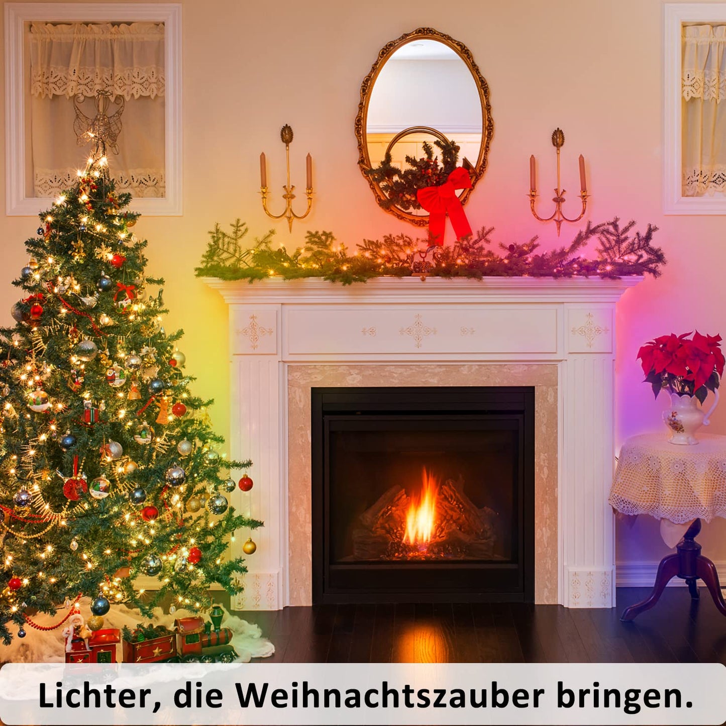 ZMH RGB LED Strip 20m: 16 Mio Selbstklebend Streifen APP Steuerung Bluetooth Licht B?nder mit Fernbedienung Dimmbar Lichtleiste TV Hintergrundbeleuchtung Musik Sync f¨¹r Party Valentinstag Deko