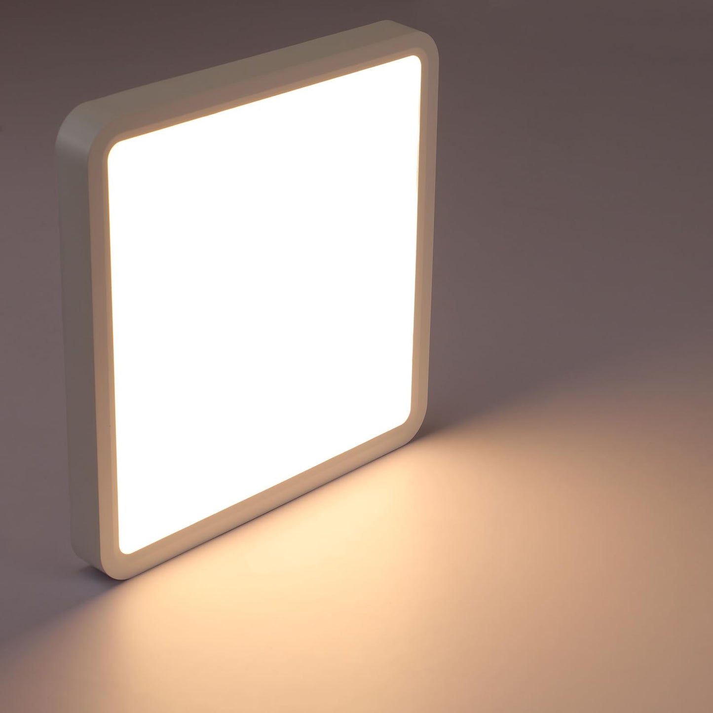 ZMH Deckenlampe LED Deckenleuchte Flach - 23W Schlafzimmerlampe 3000K Schlafzimmer Bad Deckenbeleuchtung Quadratisch 23cm Badlampe IP44 Badezimmerlampe Wei? Flurlampe f¨¹r Badezimmer K¨¹che Flur