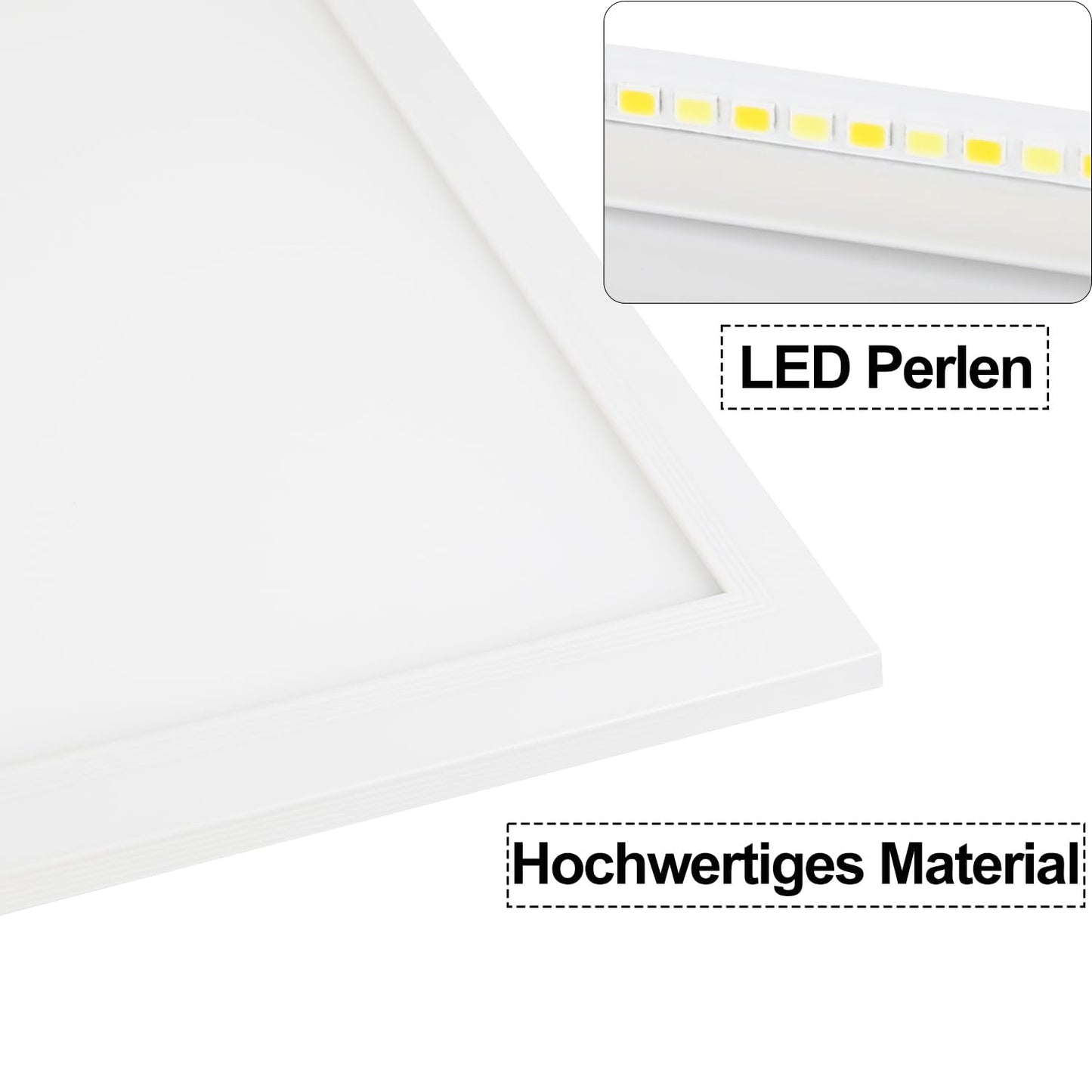 ZMH LED Deckenleuchte Dimmbar Panel Deckenlampe 120x30 cm mit Fernbedienung 48W Deckenpanel Wohnzimmerlampe 3840LM Modern Nachtlicht Schlafzimmerlampe Wei? B¨¹roleuchte f¨¹r B¨¹ro K¨¹che flur