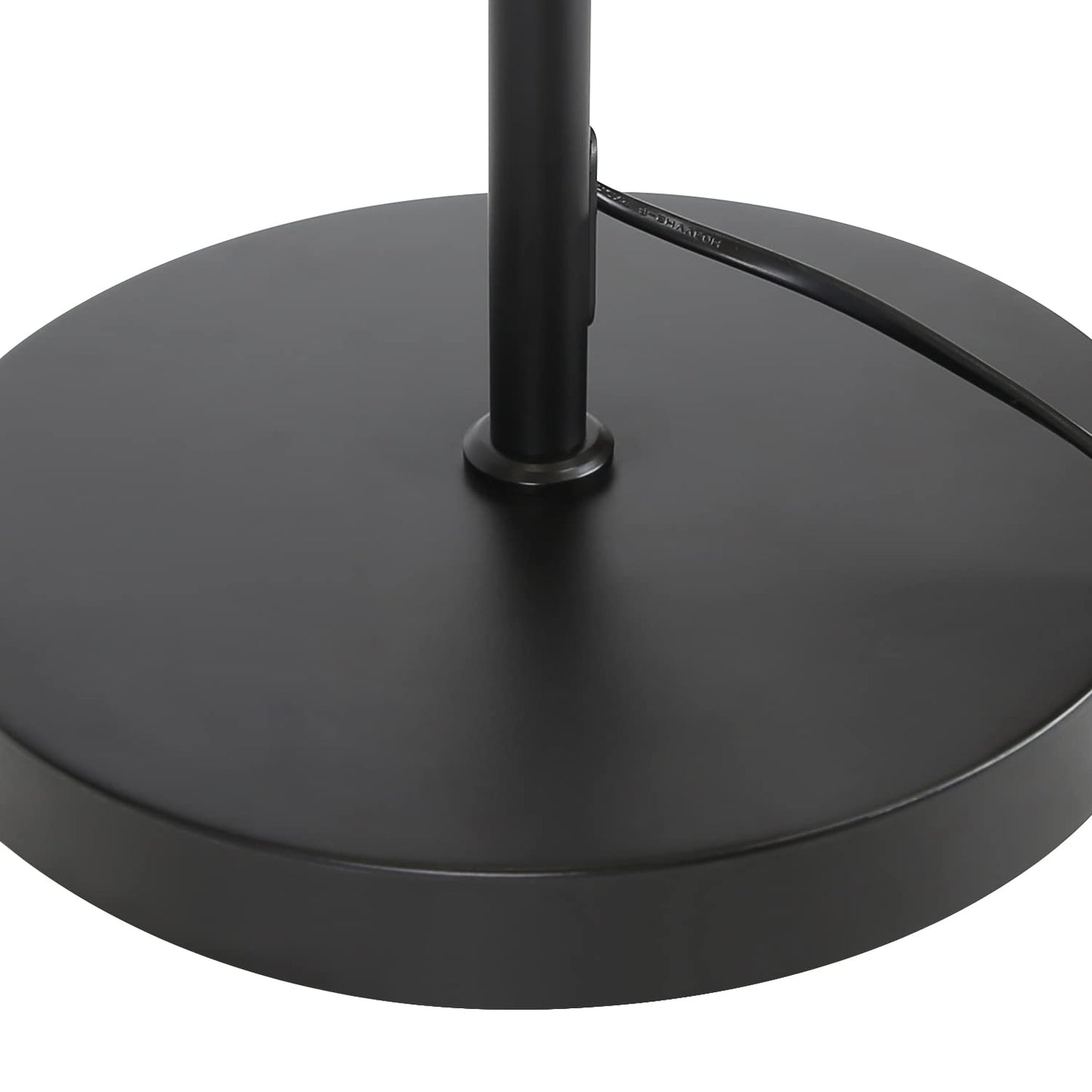 ZMH Stehlampe Wohnzimmer Schwarz Stehleuchte: Modern Standleuchte Stoff Design Deko Bogenlampe E27 Fassung Leselampe Max. 40W Wohnzimmerlampe mit Fu?schalter Bettlampe 166cm Ohne Leuchtmittel