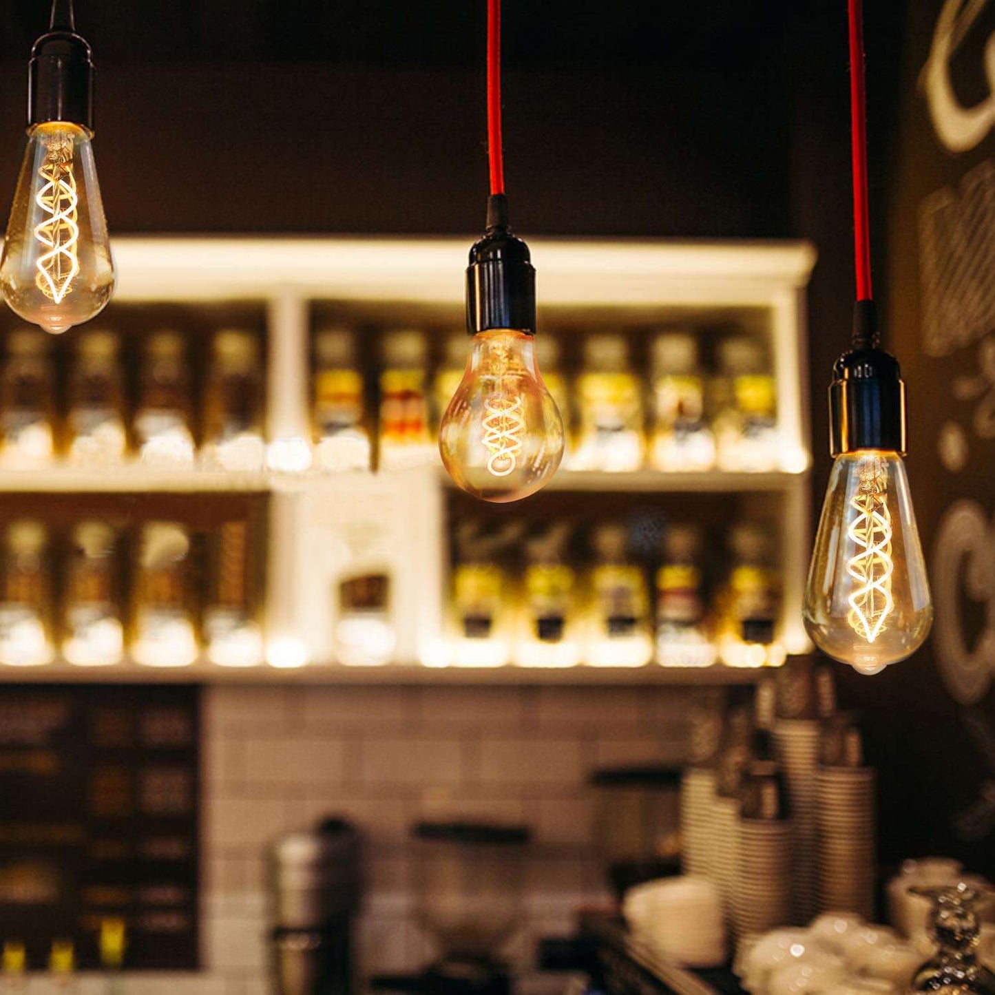 ZMH 6x Edison Vintage Gl¨¹hbirne E27 4W LED Retro Edison Gl¨¹hlampe LED Dekorative Filament Lampen A60 Warmwei? Antike Bulb Ideal f¨¹r Nostalgie und Retro Beleuchtung im Haus Caf¨¦ nicht dimmbar