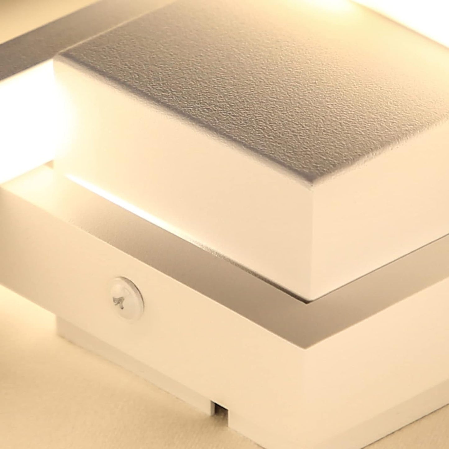 ZMH Deckenlampe LED Dimmbar Deckenleuchte: 65CM Wei? Wohnzimmerlampe 65W Modern Schlafzimmerlampe Geometrisch K¨¹chenlampe Design B¨¹rolampe mit Fernbedienung f¨¹r Wohnzimmer Schlafzimmer K¨¹che B¨¹ro