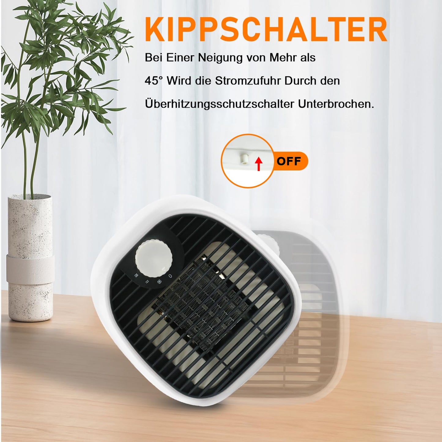 ZMH Heizl¨¹fter Energiesparend Heizstrahler Keramik - 1000W 3 Modi Elektroheizung Klein Heizger?t Leise Mini mobiler Heizofen Wei? Steckdose f¨¹r Wohnzimmer Schlafzimmer B¨¹ro