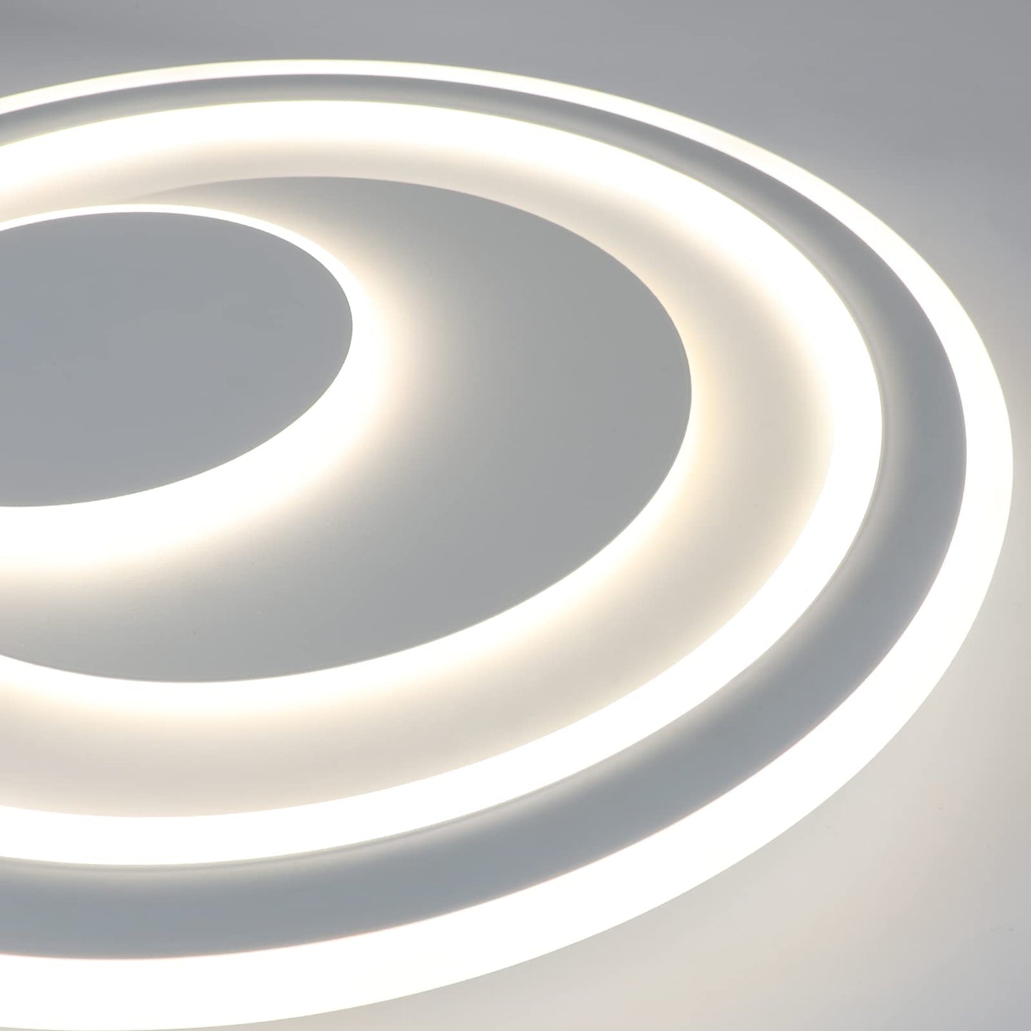 ZMH Deckenlampe LED Dimmbar Deckenleuchte: 50.5CM Wei? Wohnzimmerlampe RGB Acryl Schlafzimmerlampe Modern Rund K¨¹chenlampe Design B¨¹rolampe mit Fernbedienung f¨¹r Wohnzimmer Schlafzimmer K¨¹che B¨¹ro