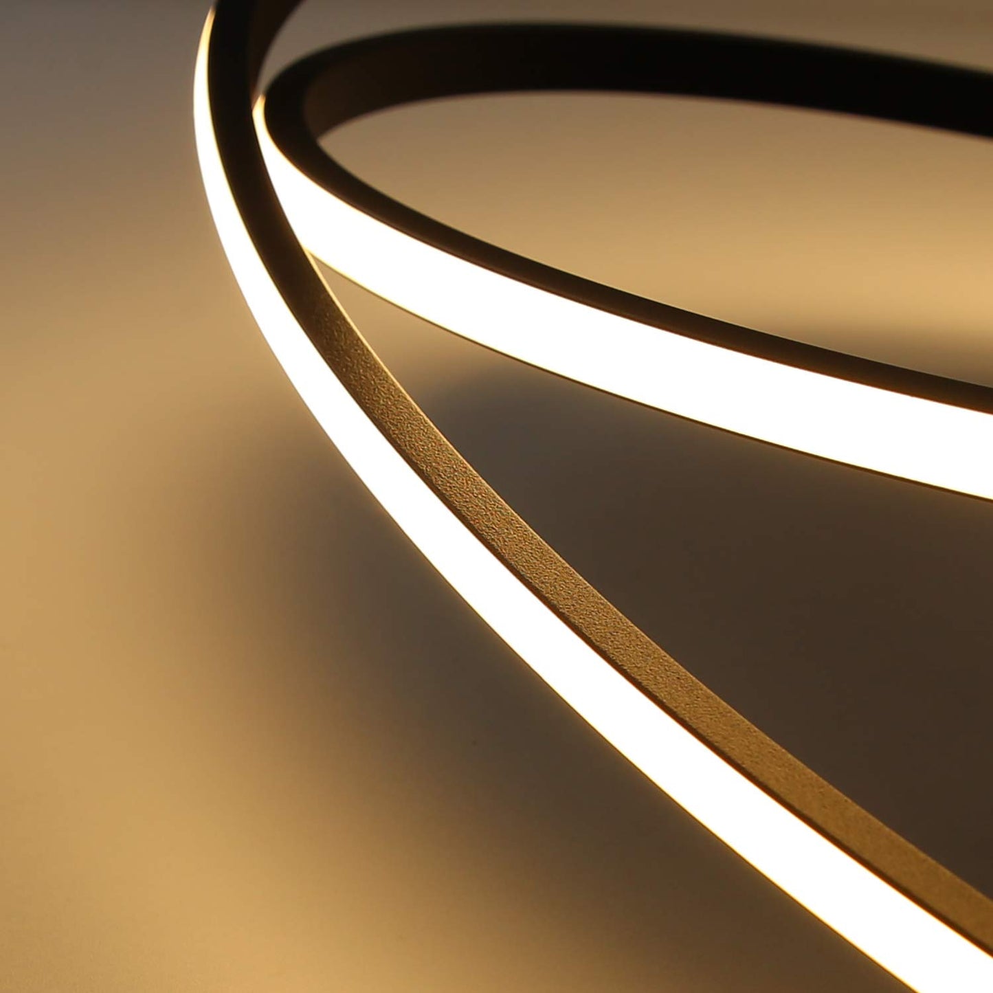 ZMH LED Deckenleuchte Deckenlampe Wohnzimmer - 36W Wohnzimmerlampe Schlafzimmer 3000K Warmwei? Schlafzimmerlampe Schwarz Modern Design Deckenbeleuchtung Ring K¨¹che f¨¹r Esszimmer B¨¹ro Flur Balkon Hotel