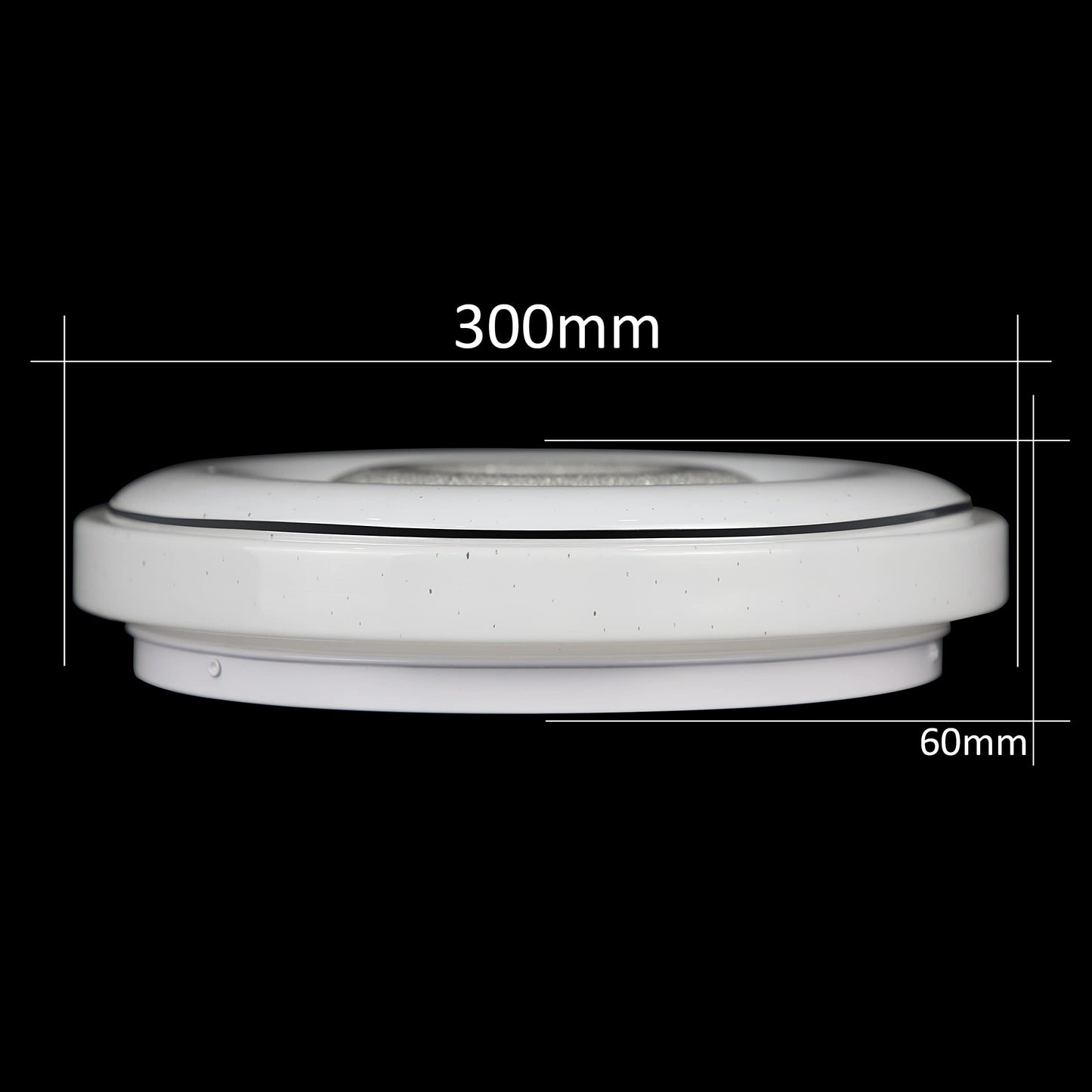 ZMH LED Deckenleuchte Deckenlampe Dimmbar mit Fernbedienung: 30CM Rund K¨¹chenlampe 18W Schlafzimmerlampe Sternenhimmel Deckenbeleuchtung Wohnzimmer Flur B¨¹ro Lampe Decke