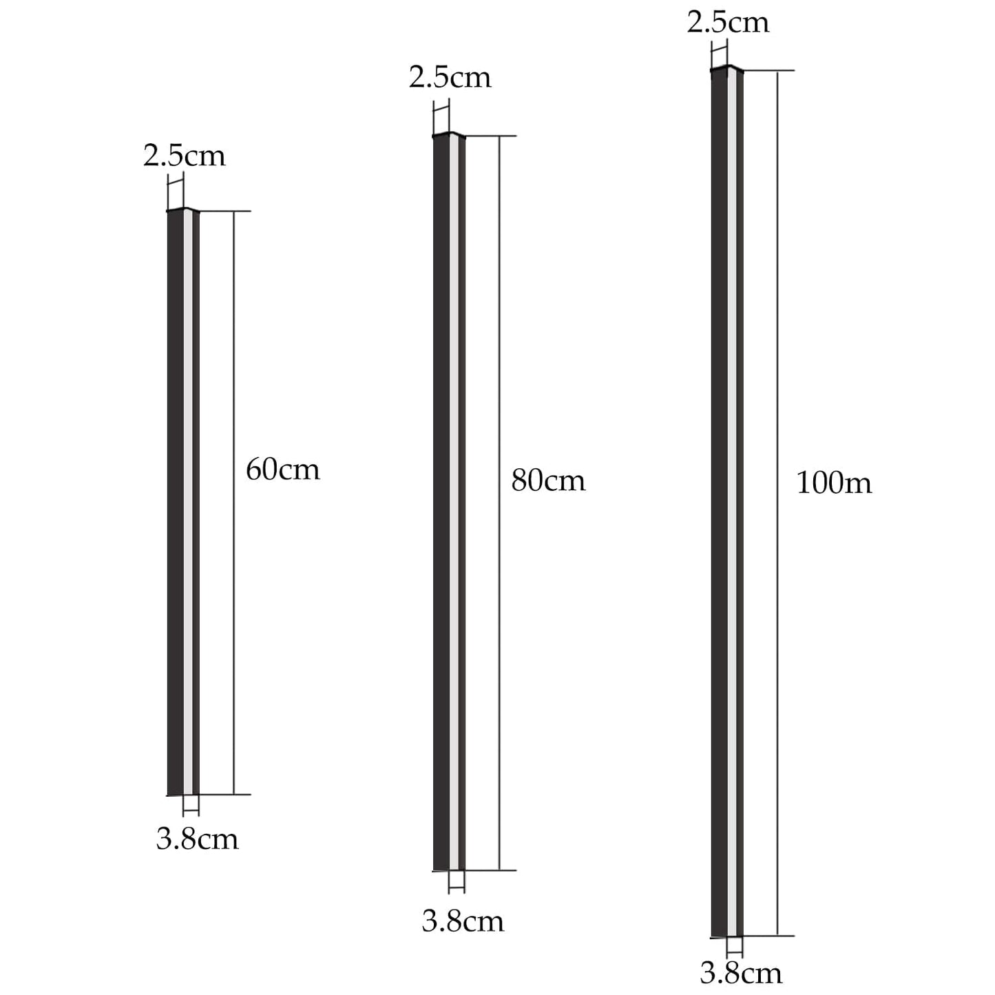 2ER Wandlampe led Wandleuchte innen - Modern 80CM 27W Flur Up Down Warmwei? Flurlampe Wohnzimmerlampe Schwarze Bettlampe Wandbeleuchtung f¨¹r Treppenhaus Wohnzimmer Kinderzimmer Schlafzimmer