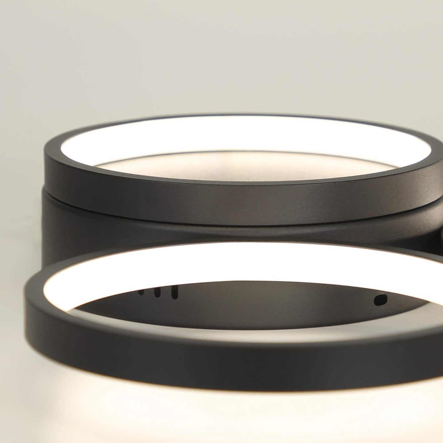 ZMH Deckenlampe LED dimmbar Wohnzimmerlampe Deckenleuchte Schlafzimmer Schwarz 38W Modern Ring Design Deckenbeleuchtung farbwechsel mit Fernbedienung Kinderzimmerlampe B¡§1rolampe K¡§1chenlampe