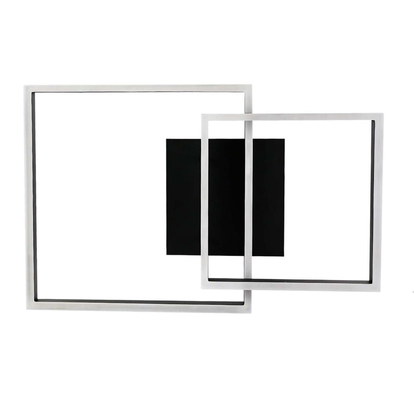 ZMH Deckenlampe LED Deckenleuchte Wohnzimmer - Schlafzimmerlampe Schwarz 61CM Wohnzimmerlampe Dimmbar Modern Design mit Fernbedienung 50W Deckenbeleuchtung f¨¹r Schlafzimmer K¨¹che B¨¹ro Esszimmer Flur