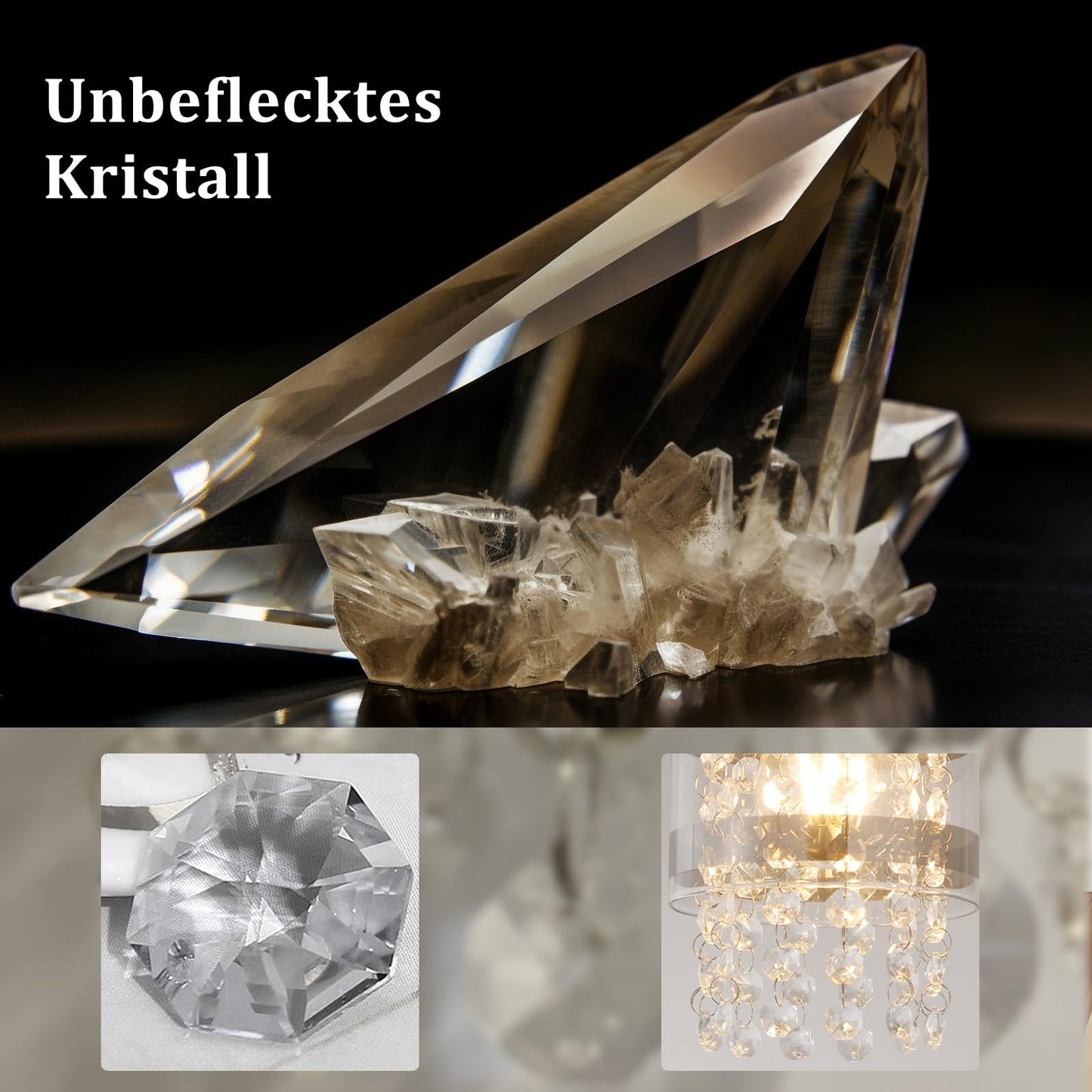 ZMH Pendelleuchte Modern Esstisch H?ngelampe: 1 Flammig E27 Glas H?ngeleuchte 150CM Max H?henverstellbar Design Kristall Pendellampe f¨¹r Wohnzimmer Schlafzimmer K¨¹che Esszimmer Ohne Leuchtmittel