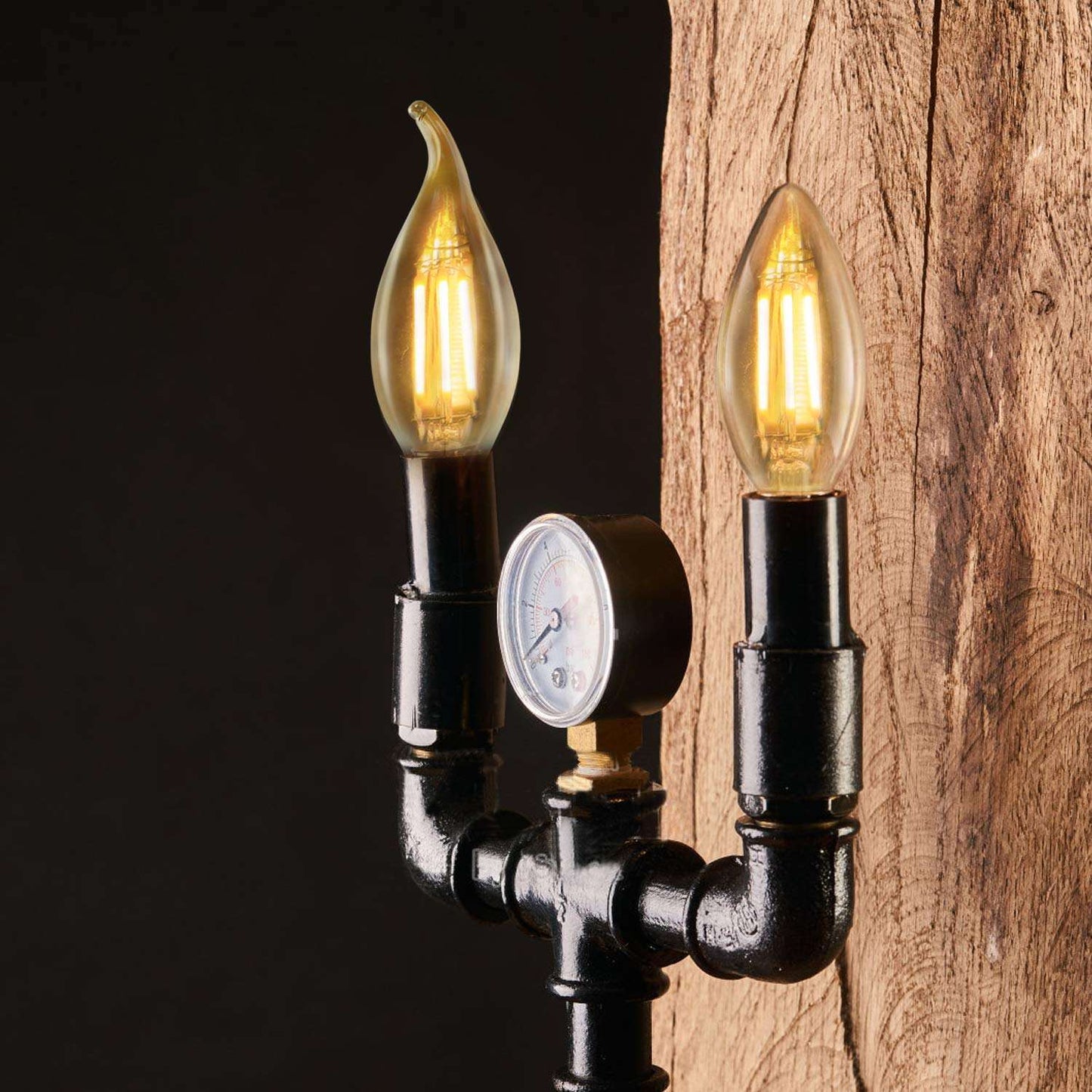 ZMH 6 St¨¹ck LED E14 Gl¨¹hbirne Leuchtmittel: Lampe Warmwei? kerze Birne 4W 2700K Filament Retro Edison Gl¨¹hlampe Vintage Light Weihnachten Bulb Glas Energiesparlampe