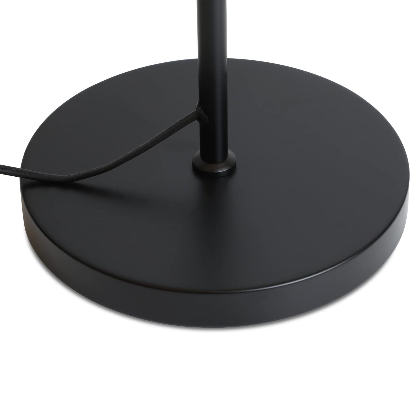 ZMH Stehlampe Wohnzimmer Vintage Stehleuchte Schwarz mit Fu?schalter Industrial Metall E27 Standleuchte Design Wohnzimmerlampe f¨¹r Schlafzimmer B¨¹ro