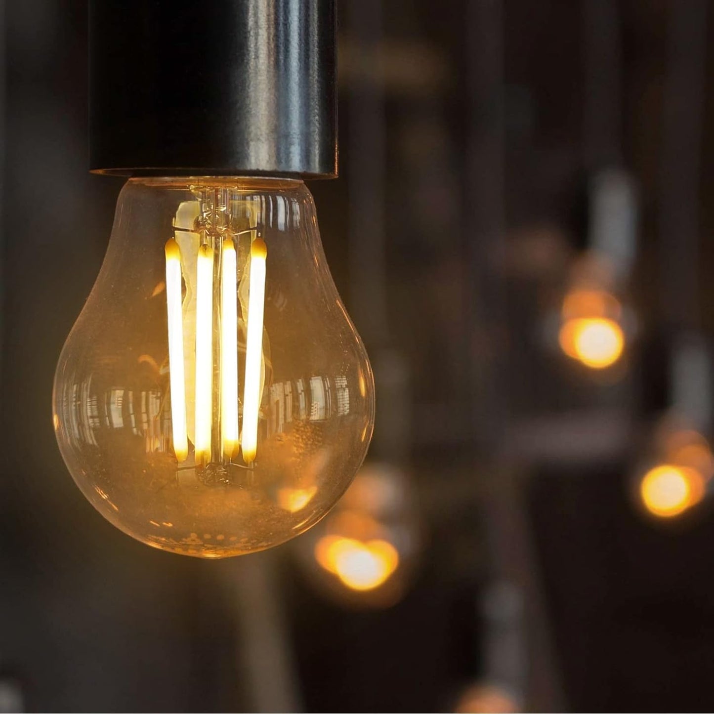 ZMH LED Lampe E27 Gl¨¹hbirne: G45 Vintage Gl¨¹hlampe 6 st¨¹ck Edison Retro Birne Warmweiss 2700K Bulbs 4W Warmwei? Filament Leuchtmittel Glas Antike Energiesparlampe f¨¹r Hotel Caf¨¦ Haus Bar